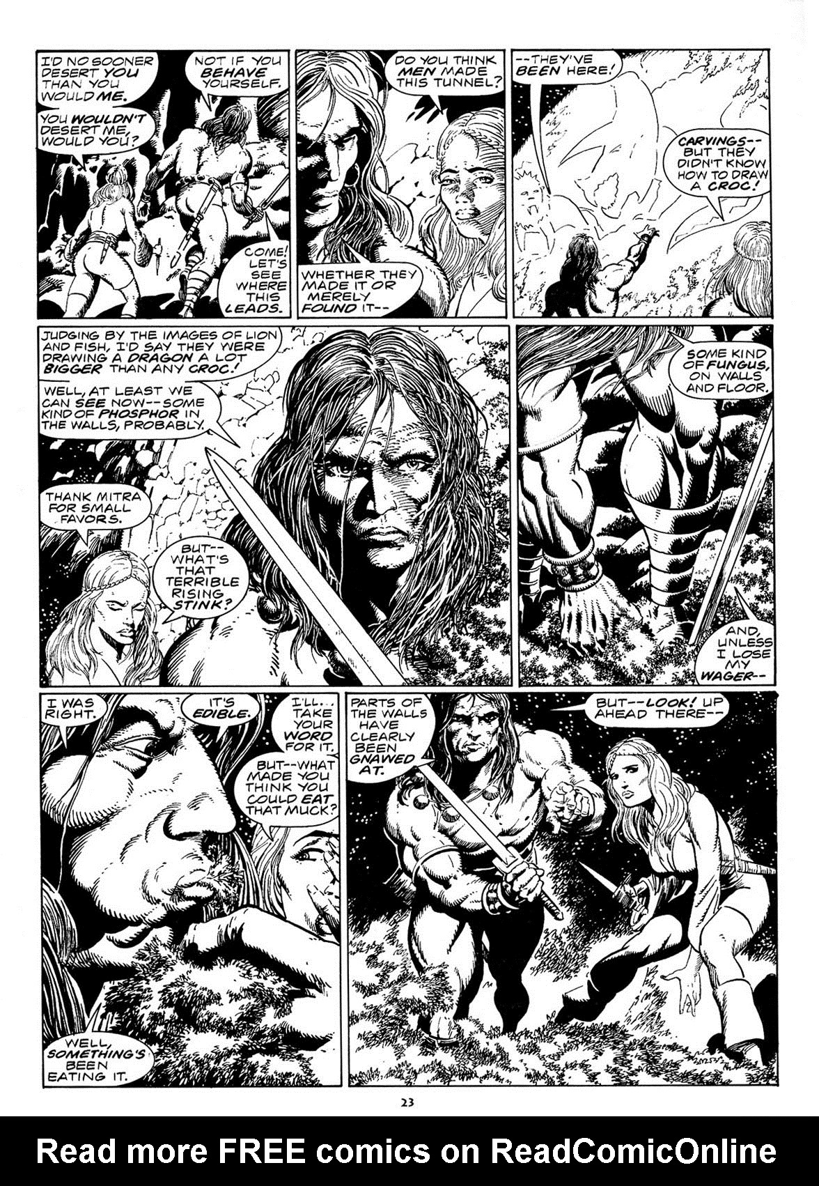 Read online The Savage Sword Of Conan comic -  Issue #211 - 25