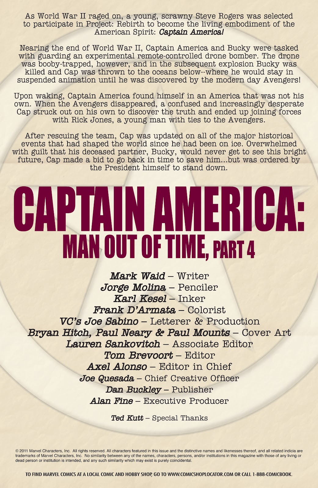 Captain America: Man Out of Time issue 4 - Page 2