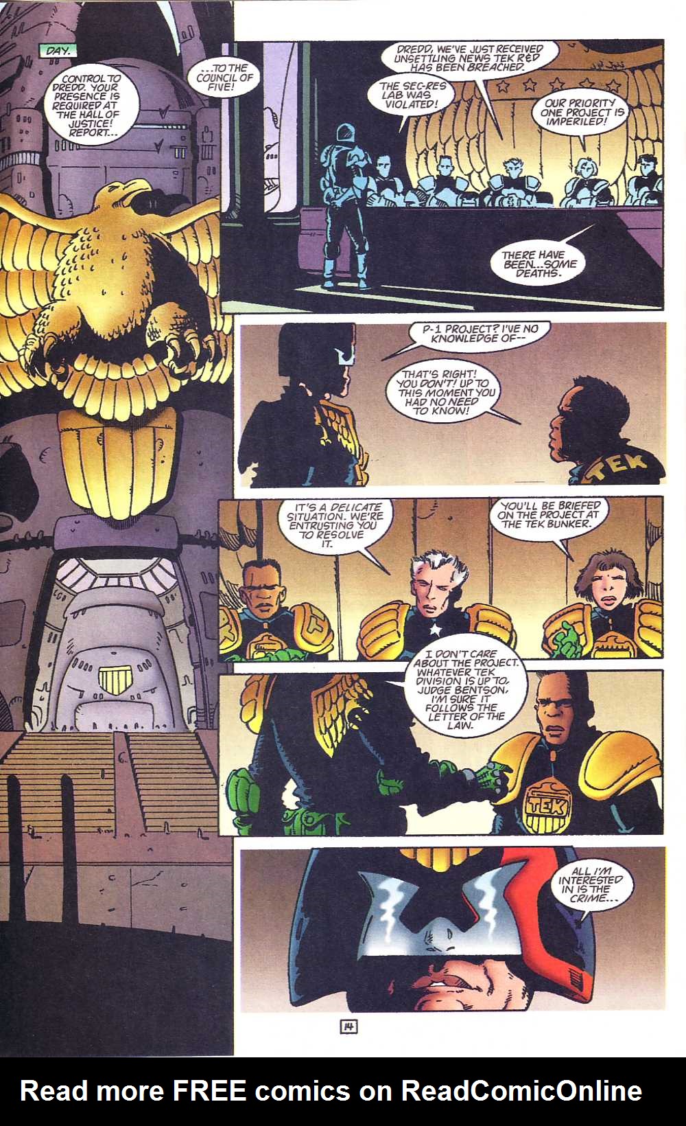 Read online Judge Dredd: Legends of the Law comic -  Issue #11 - 15