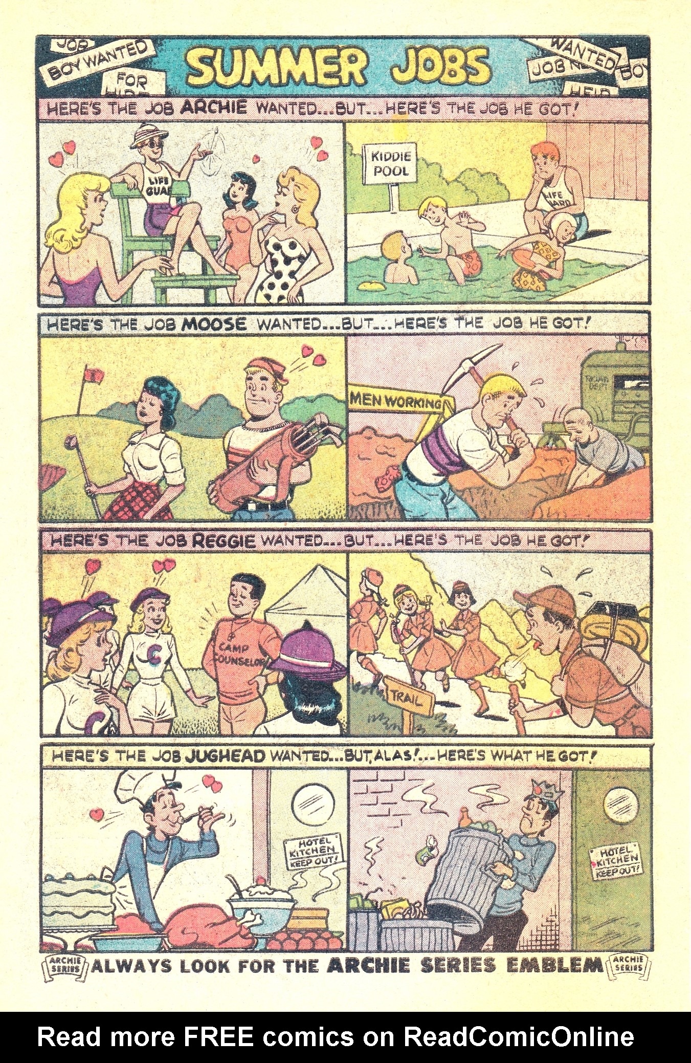Read online Archie's Joke Book Magazine comic -  Issue #24 - 34