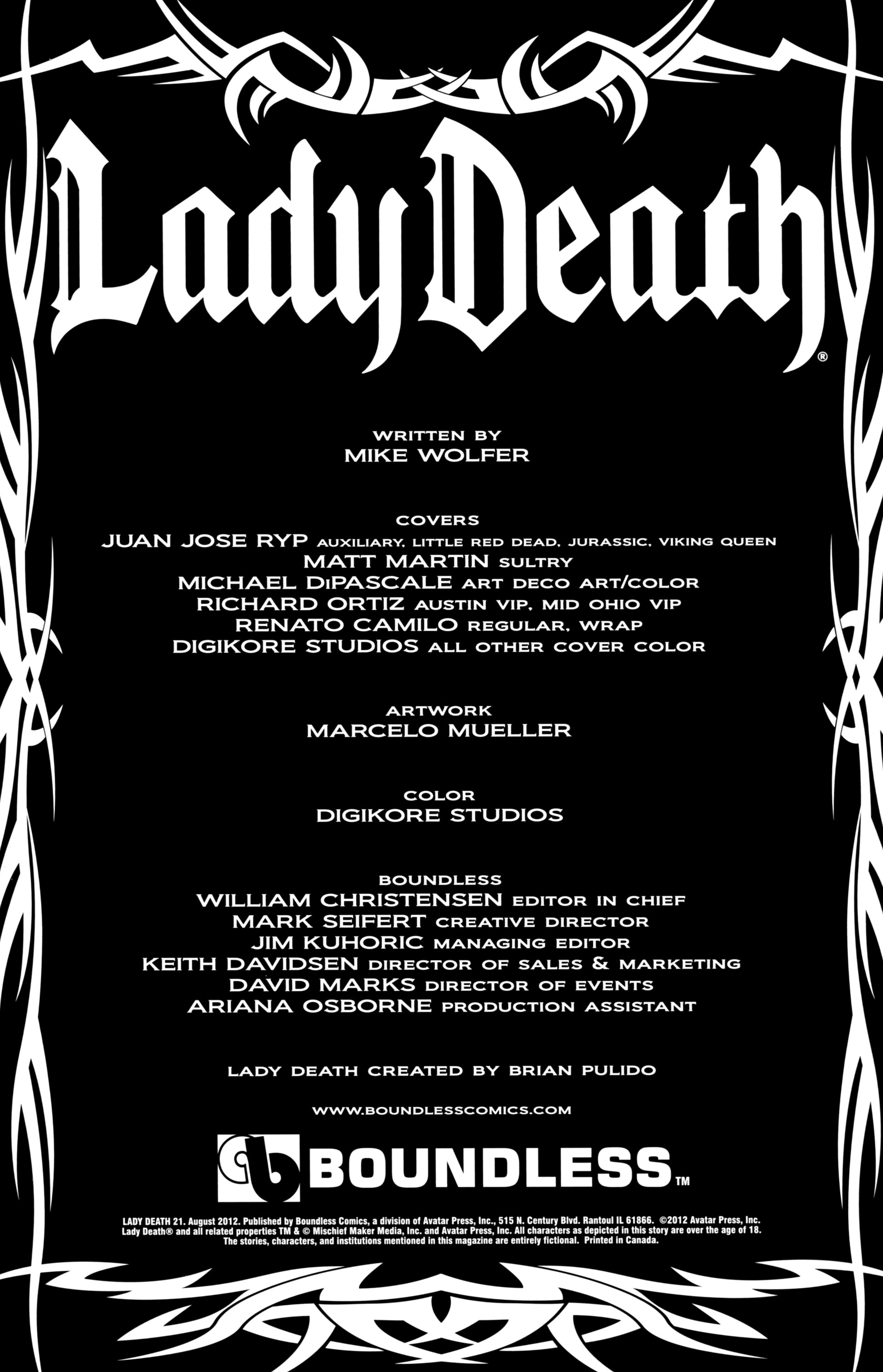 Read online Lady Death (2010) comic -  Issue #21 - 2