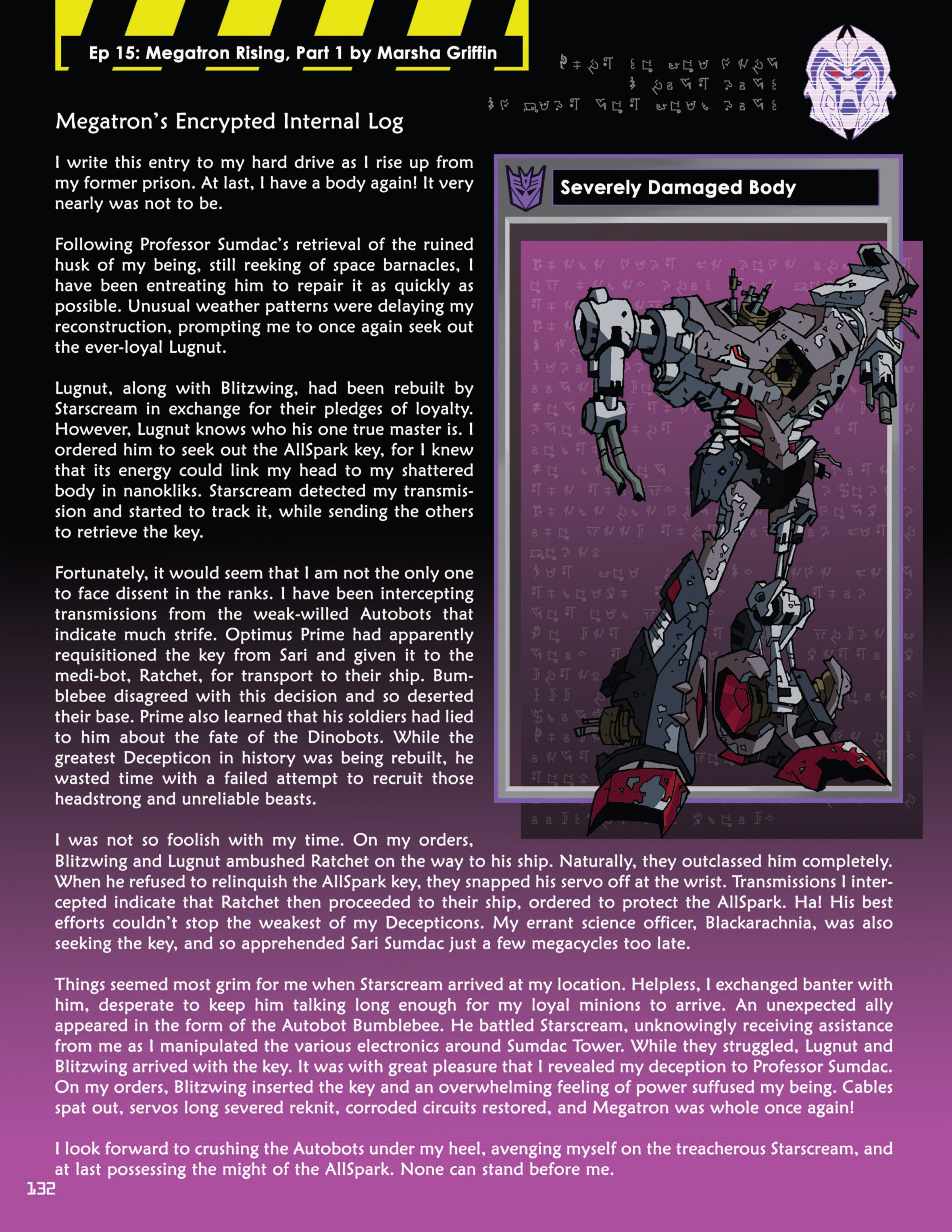 Read online Transformers Animated: The Allspark Almanac comic -  Issue # TPB 1 - 133