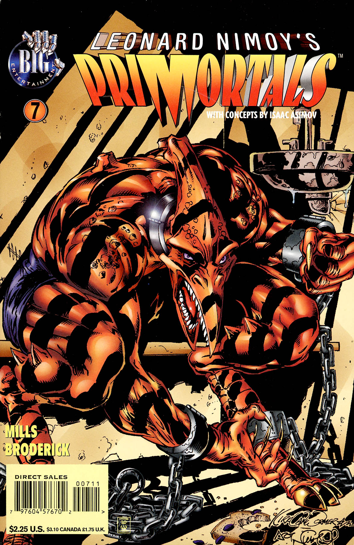 Read online Leonard Nimoy's Primortals (1996) comic -  Issue #7 - 1