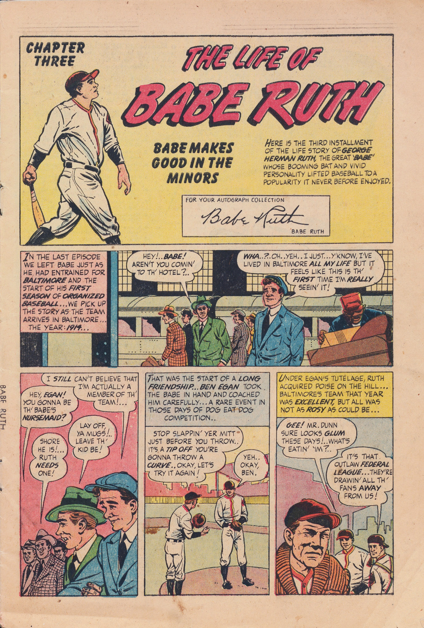 Read online Babe Ruth Sports Comics comic -  Issue #3 - 3