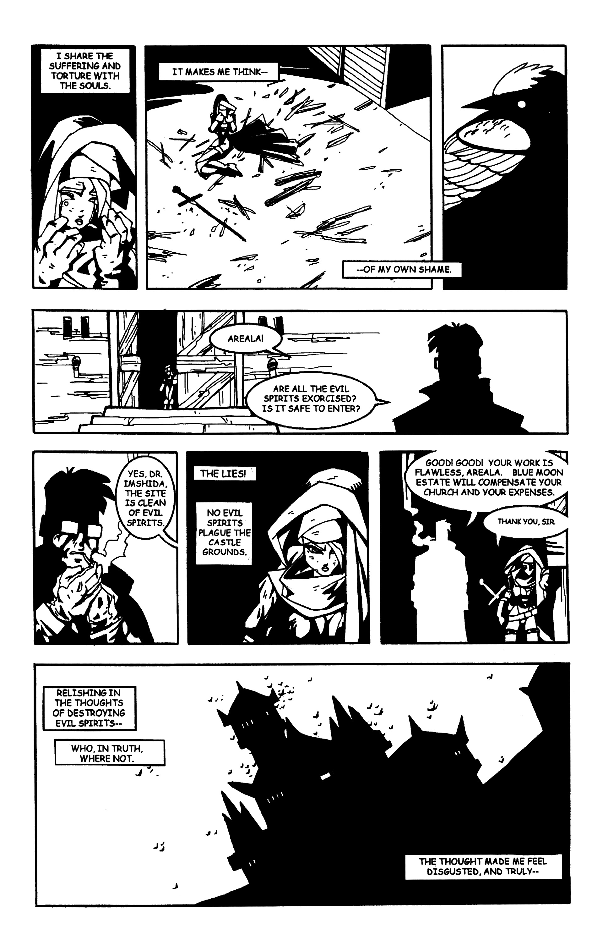 Read online Warrior Nun: Black & White comic -  Issue #21 - 21