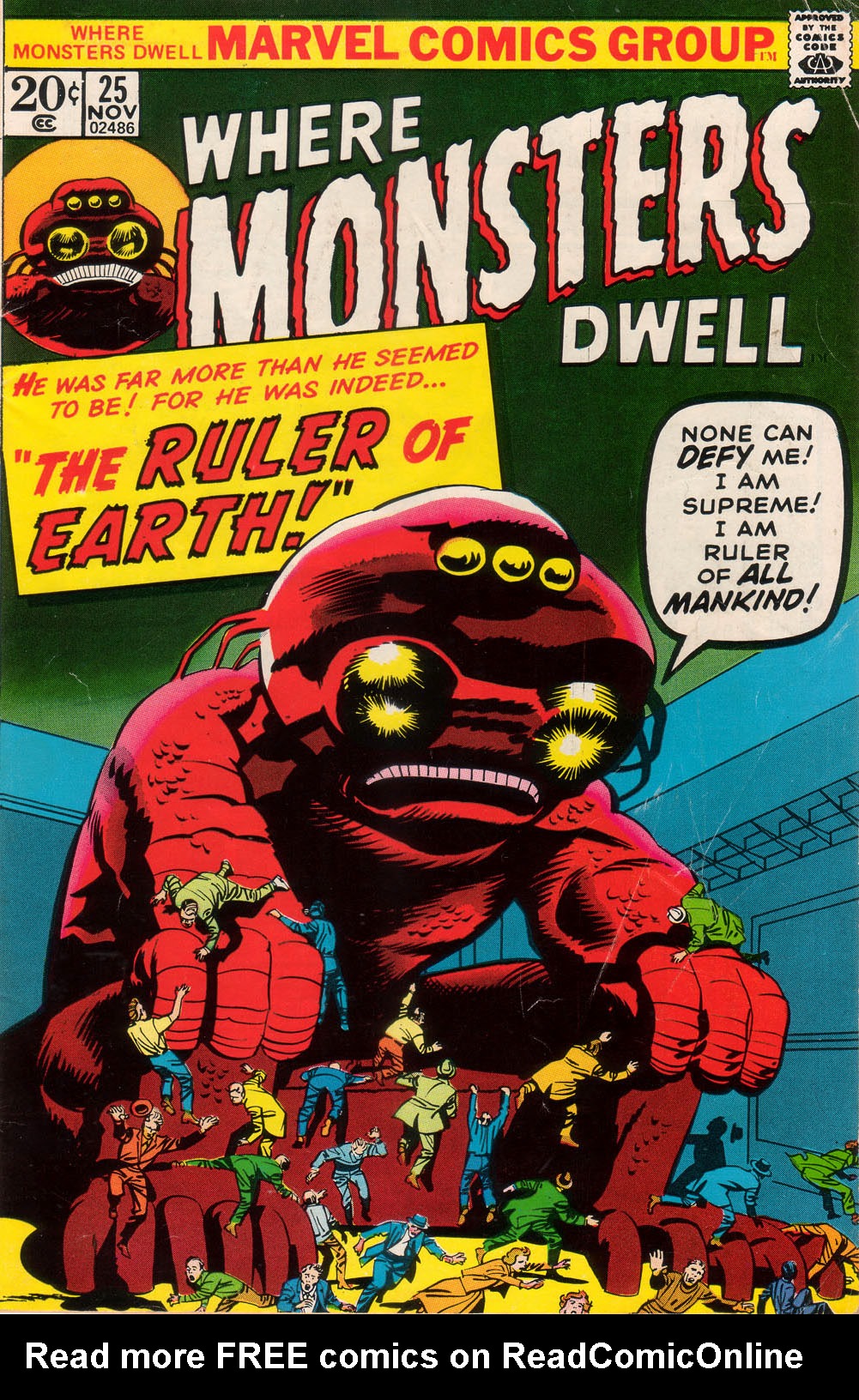 Read online Where Monsters Dwell (1970) comic -  Issue #25 - 1
