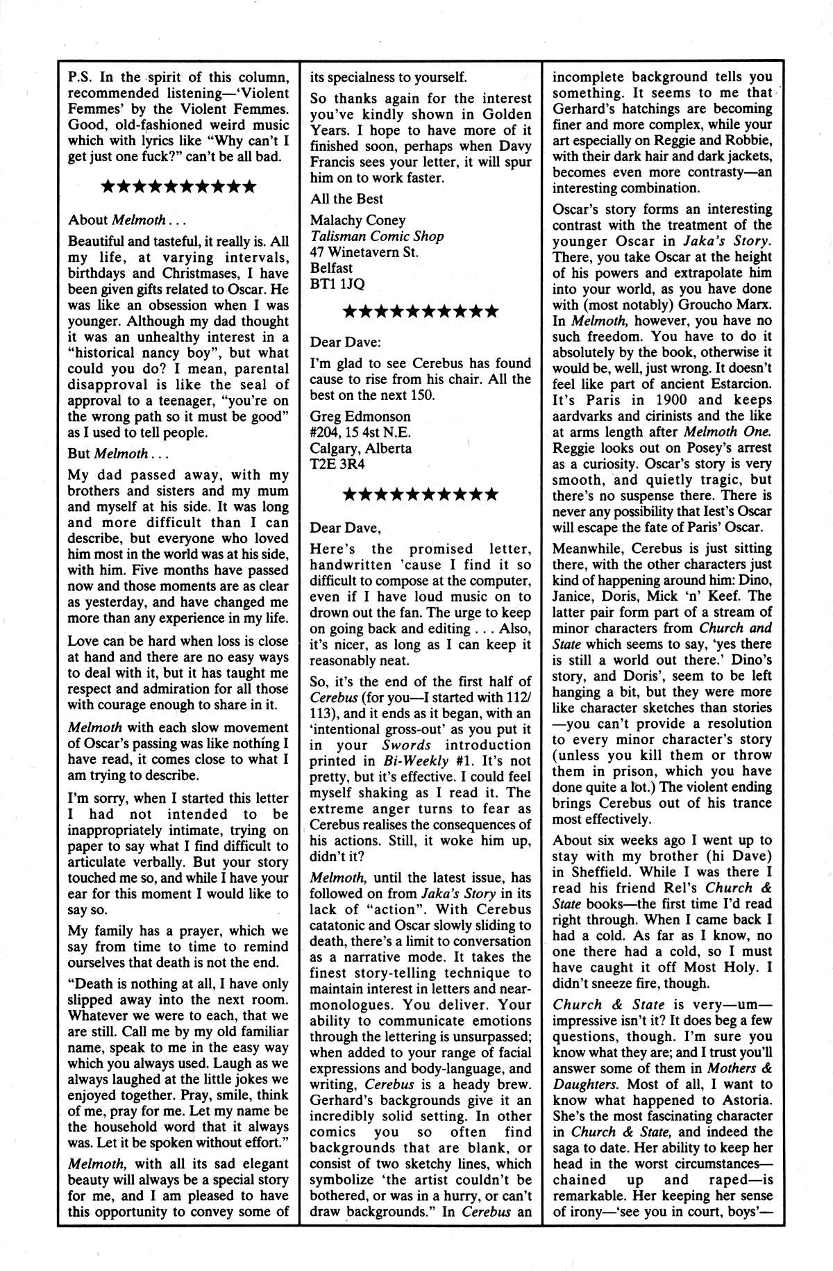 Cerebus Issue #153 #152 - English 29