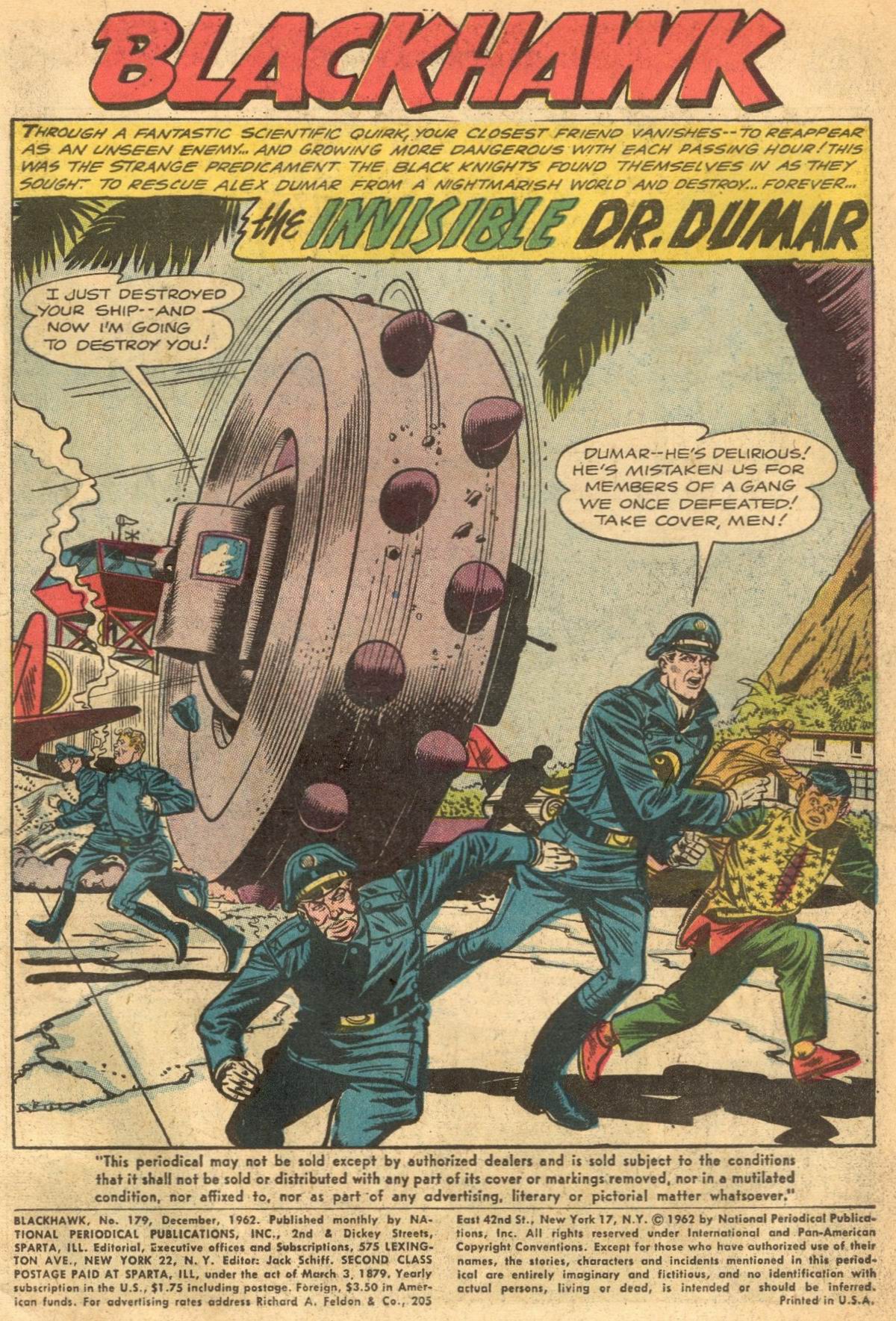 Read online Blackhawk (1957) comic -  Issue #179 - 3