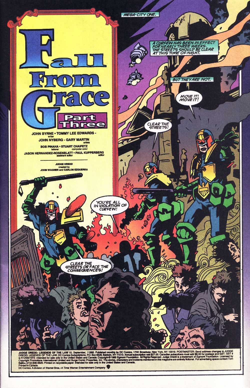 Read online Judge Dredd: Legends of the Law comic -  Issue #10 - 2