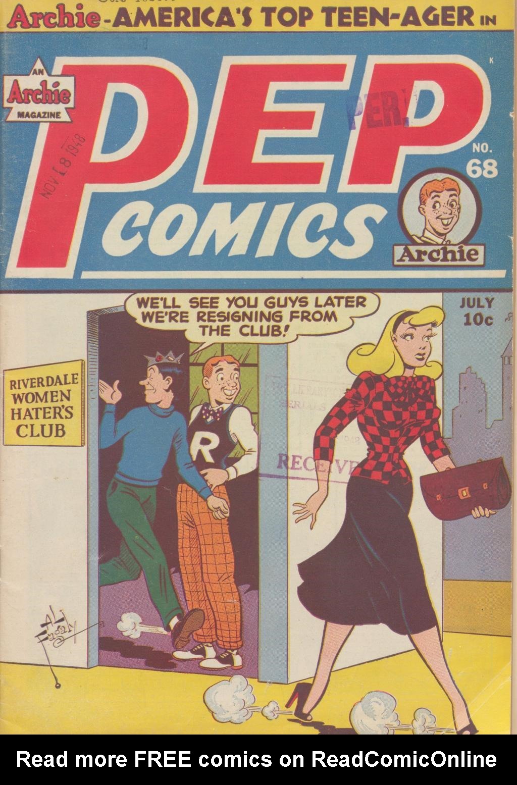 Read online Pep Comics comic -  Issue #68 - 1