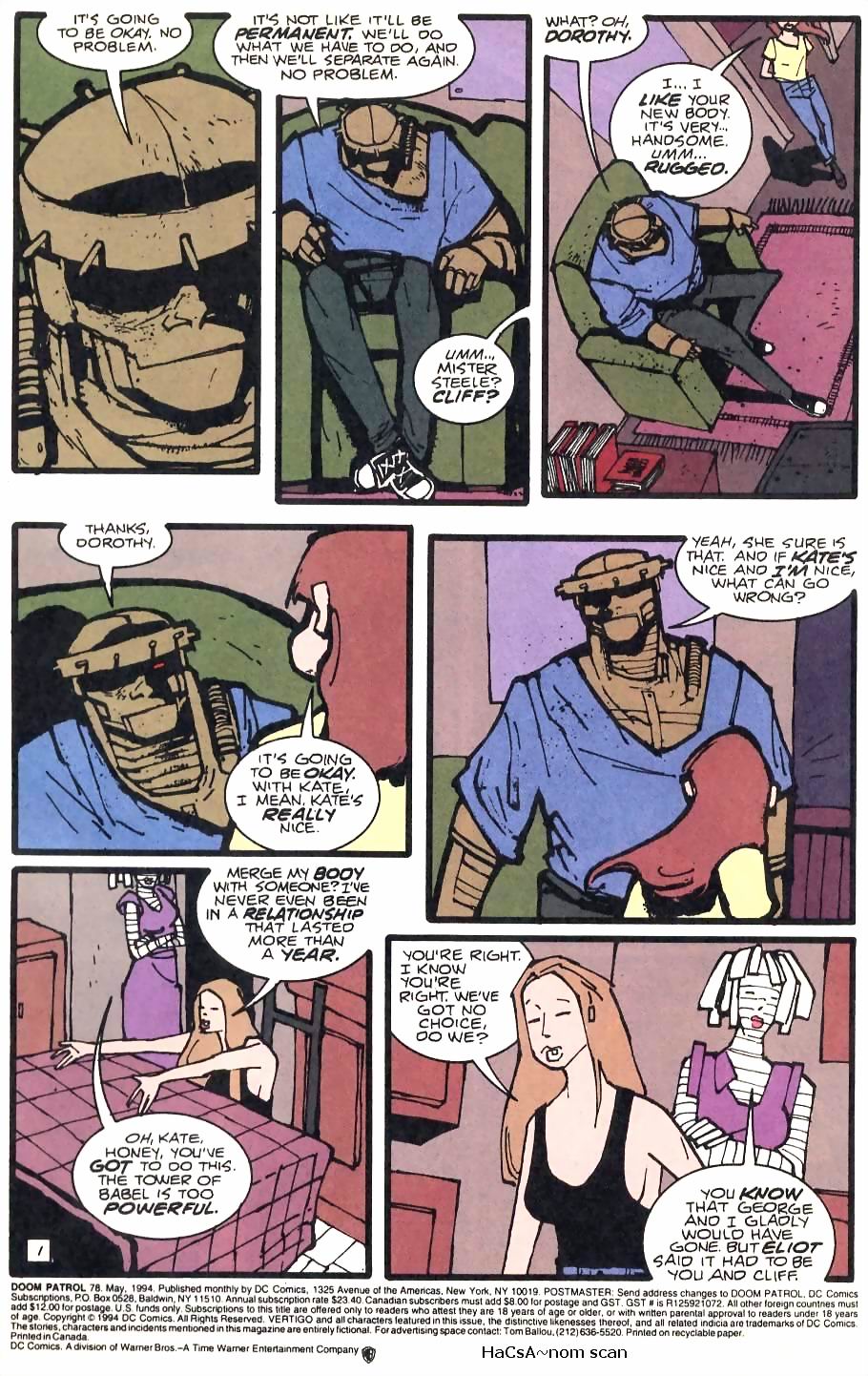 Read online Doom Patrol (1987) comic -  Issue #78 - 2