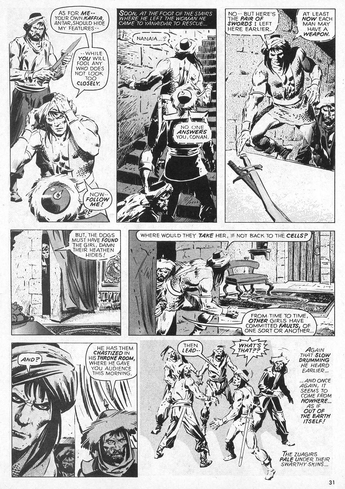 Read online The Savage Sword Of Conan comic -  Issue #32 - 31