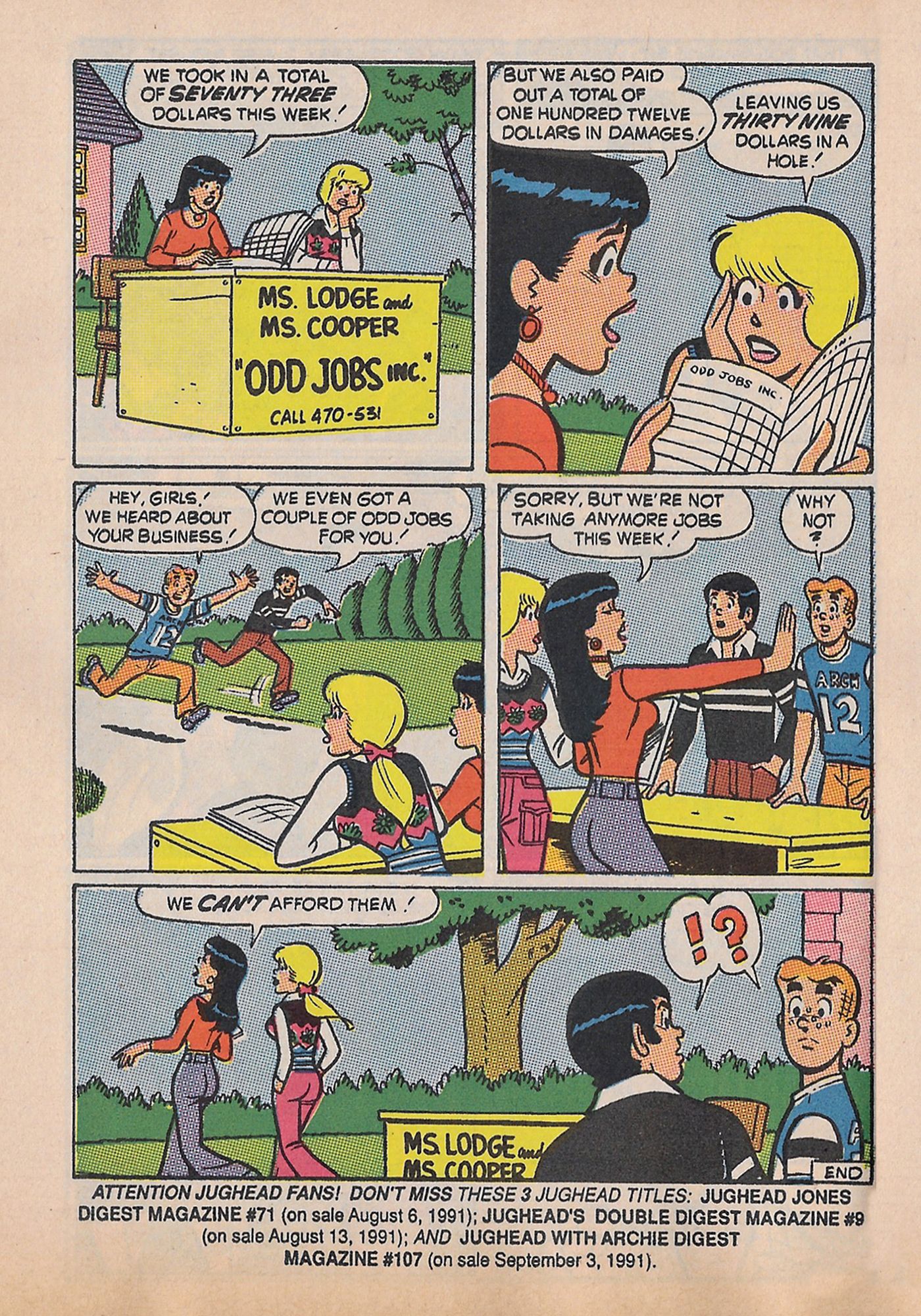 Read online Betty and Veronica Digest Magazine comic -  Issue #51 - 73