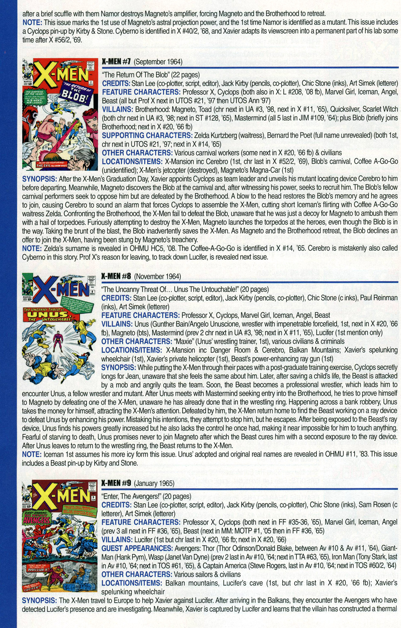 Read online Official Index to the Marvel Universe comic -  Issue #1 - 48