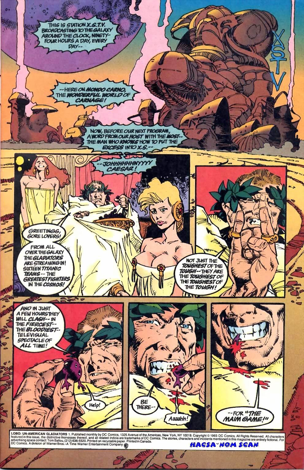 Read online Lobo: Unamerican Gladiators comic -  Issue #1 - 2