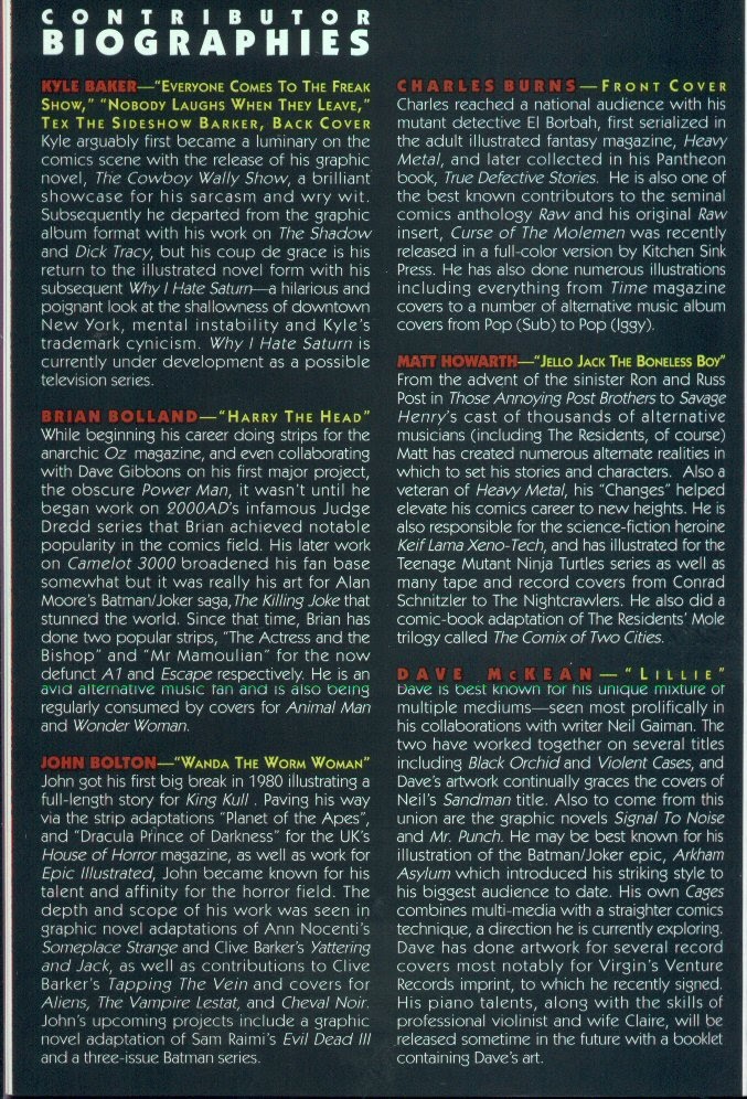 Read online The Residents: Freak Show comic -  Issue # TPB - 78