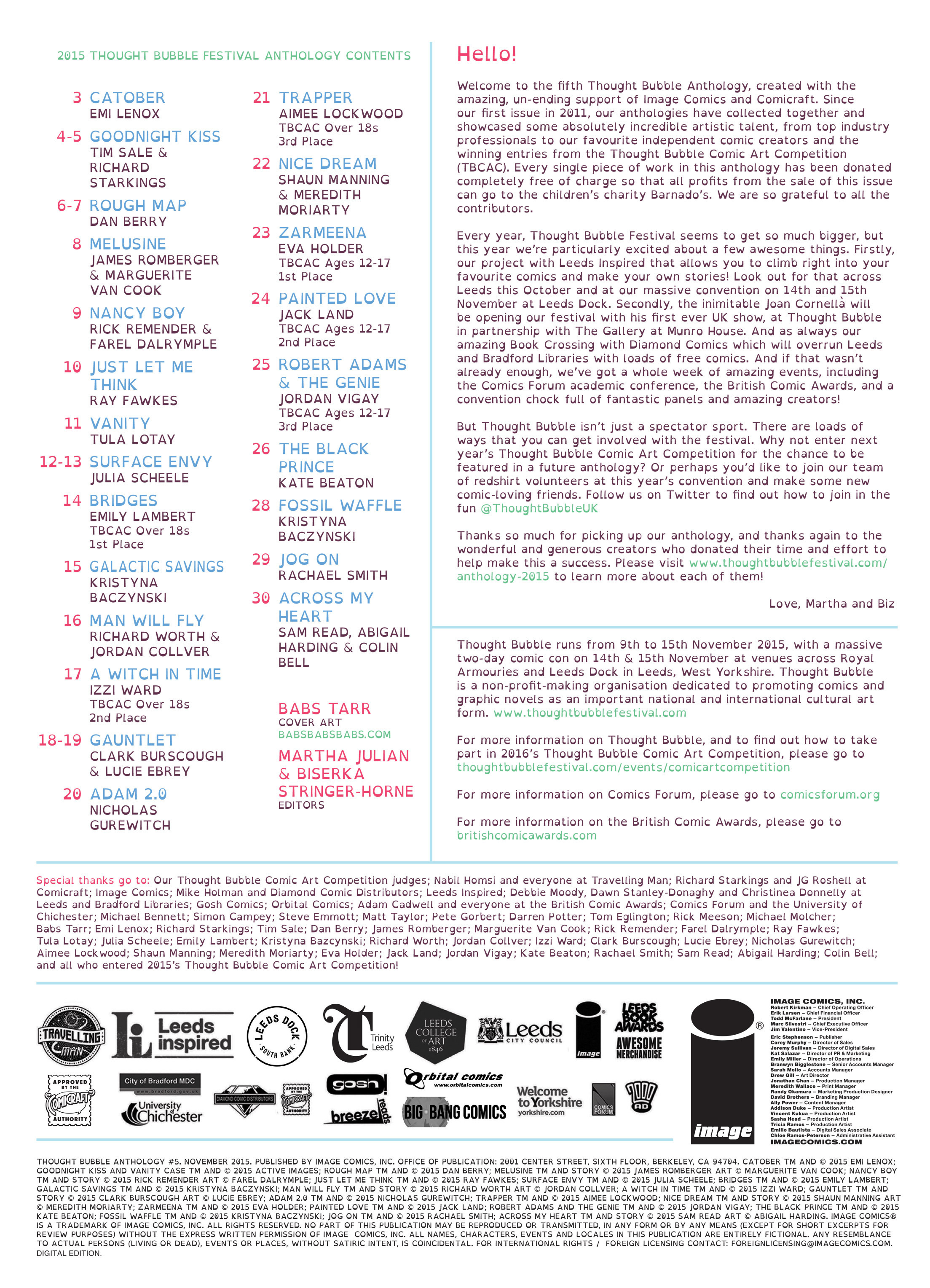 Read online Thought Bubble Anthology comic -  Issue #5 - 2