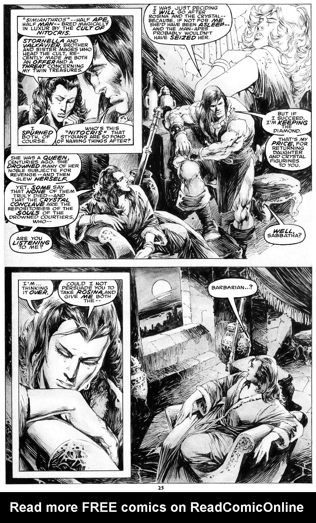 Read online The Savage Sword Of Conan comic -  Issue #216 - 27