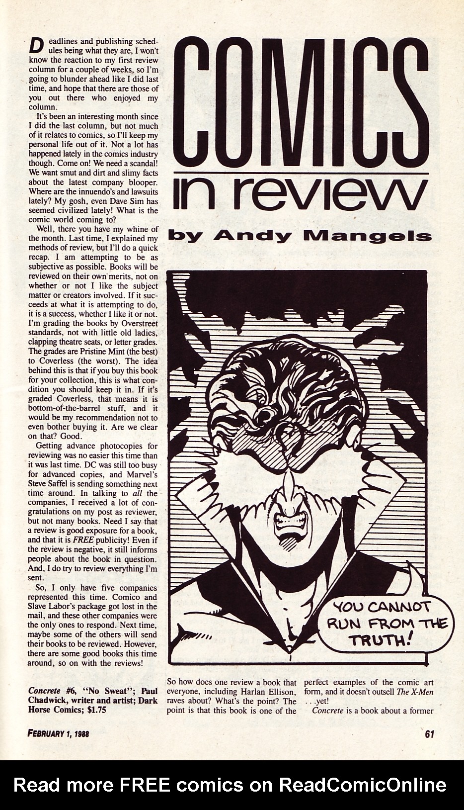 Read online Amazing Heroes comic -  Issue #134 - 61