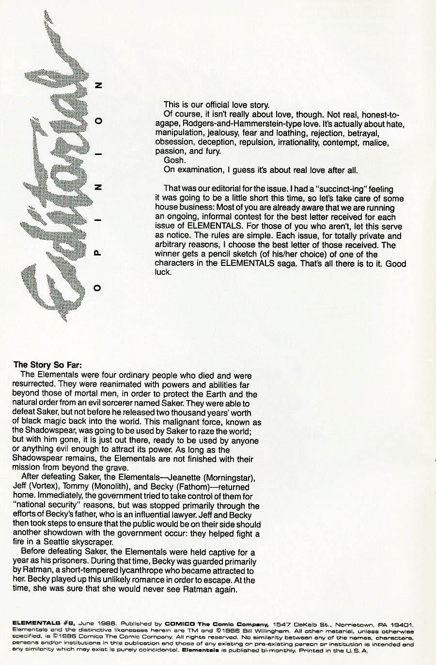 Read online Elementals (1984) comic -  Issue #8 - 2
