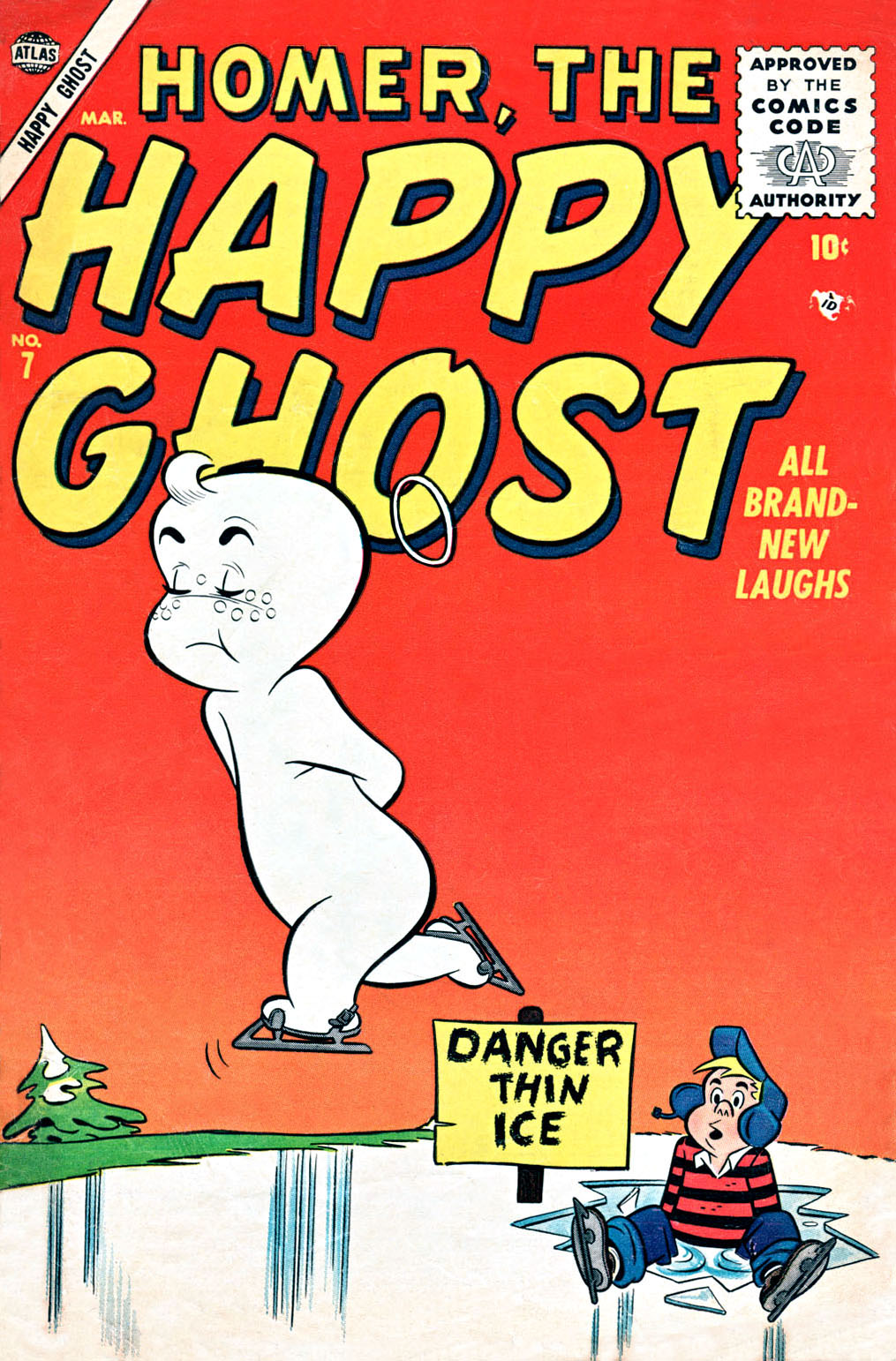 Read online Homer, the Happy Ghost comic -  Issue #7 - 1