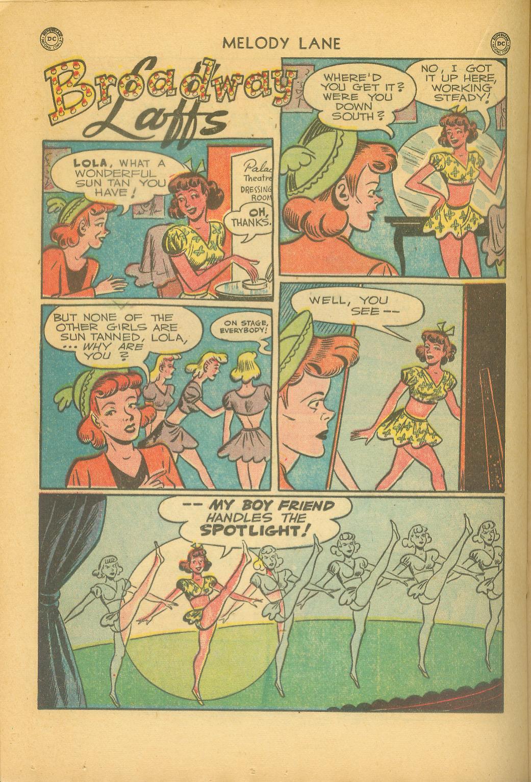 Read online Miss Melody Lane of Broadway comic -  Issue #1 - 28