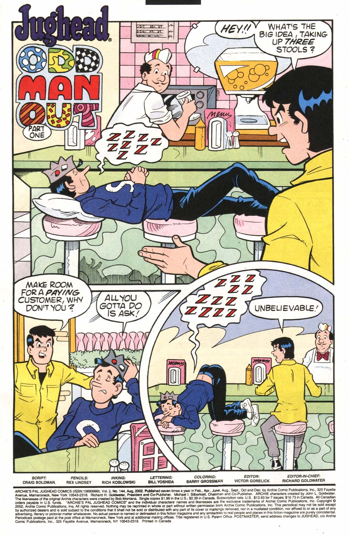 Read online Archie's Pal Jughead Comics comic -  Issue #144 - 2