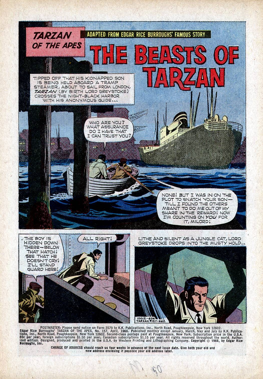 Read online Tarzan (1962) comic -  Issue #157 - 2