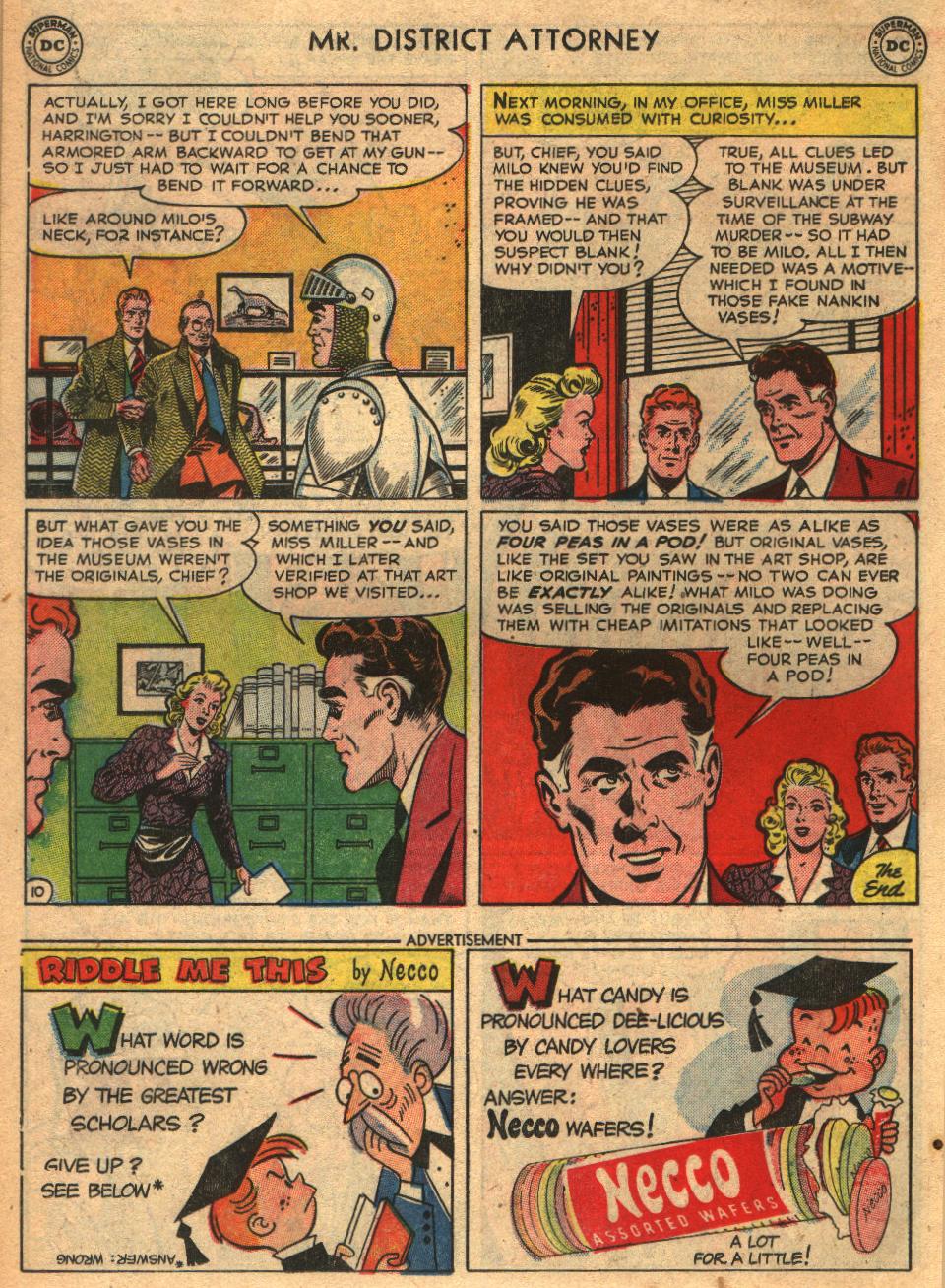 Read online Mr. District Attorney comic -  Issue #26 - 22