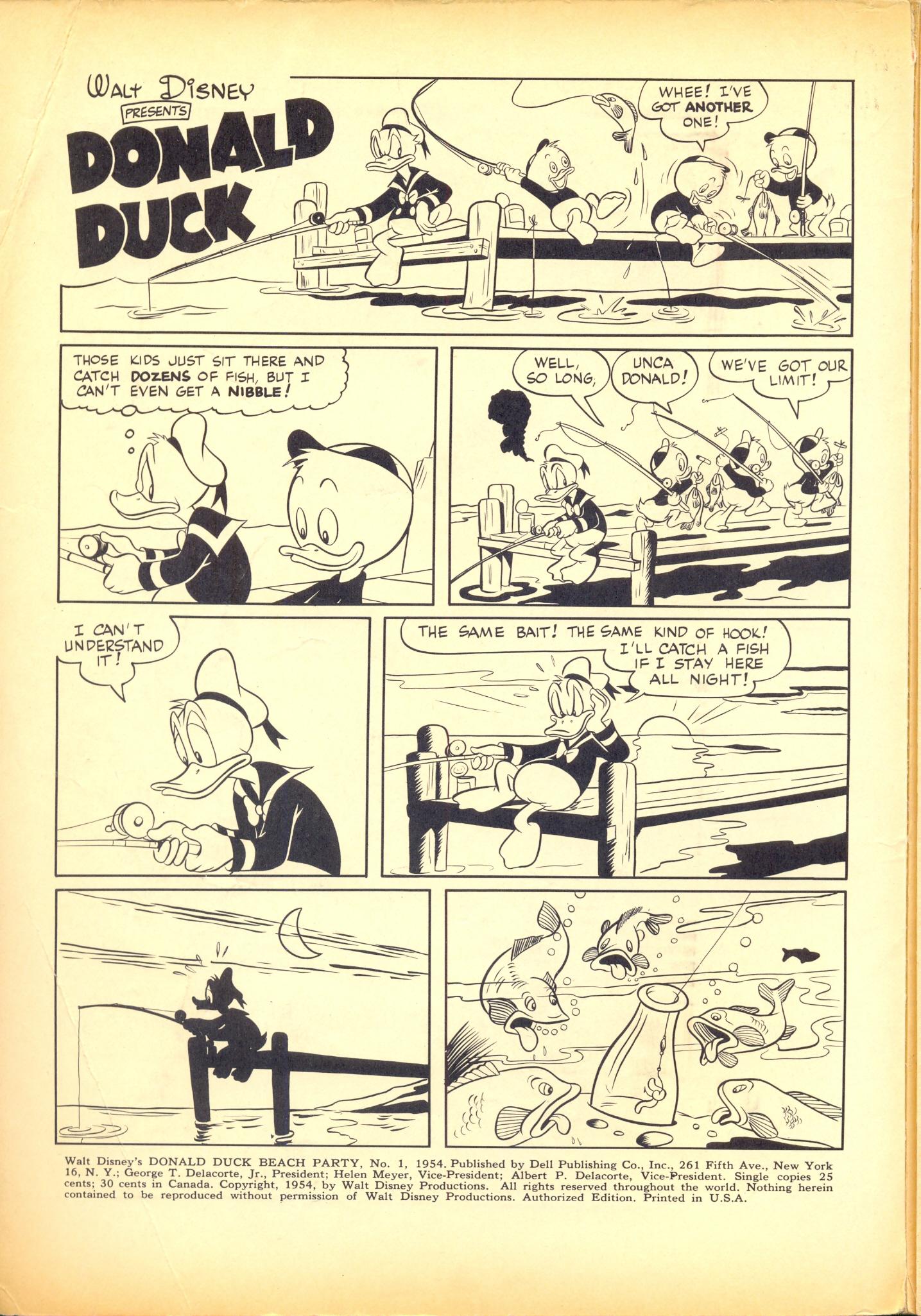 Read online Donald Duck Beach Party comic -  Issue #1 - 2