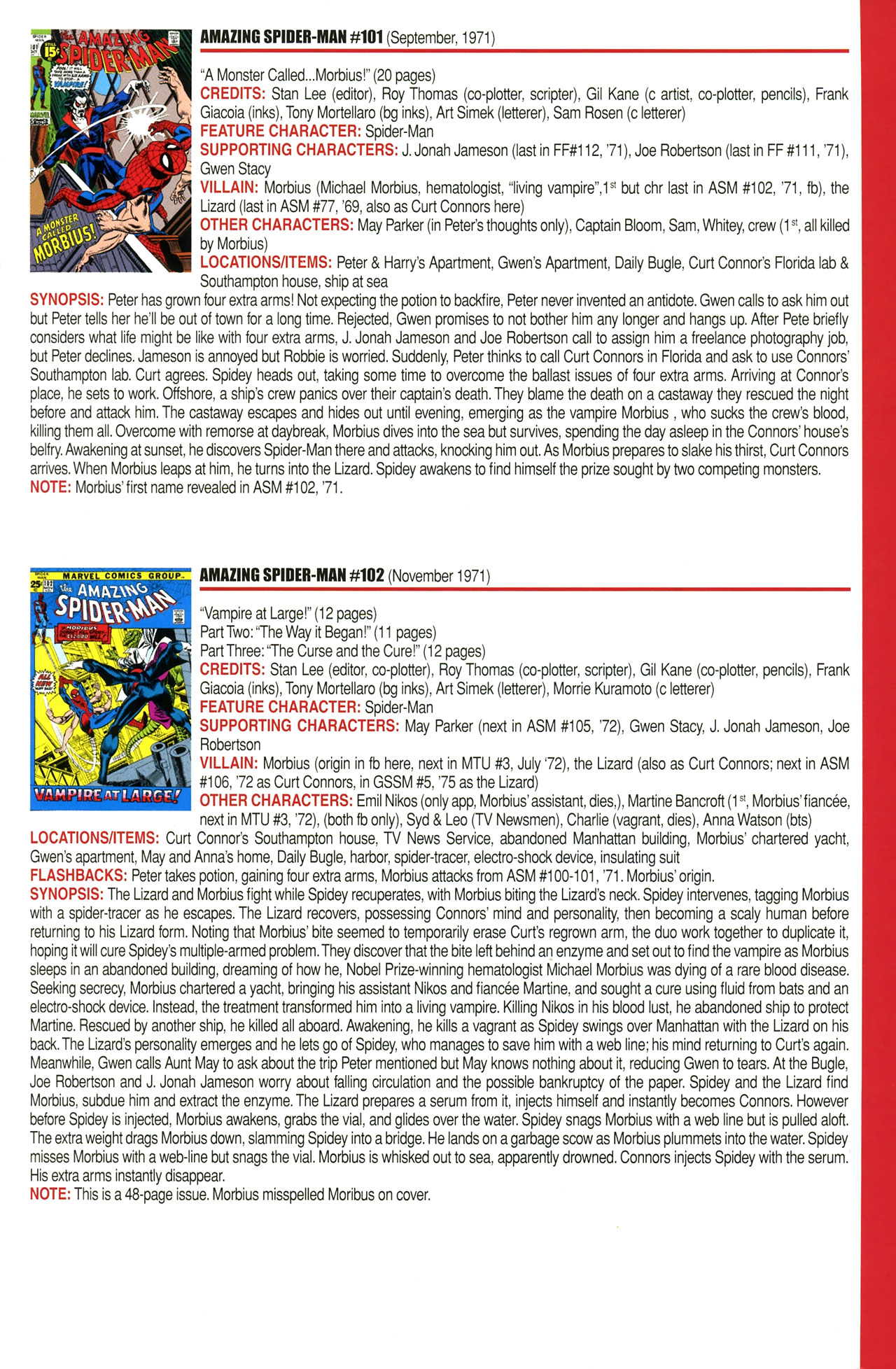 Read online Official Index to the Marvel Universe comic -  Issue #2 - 23