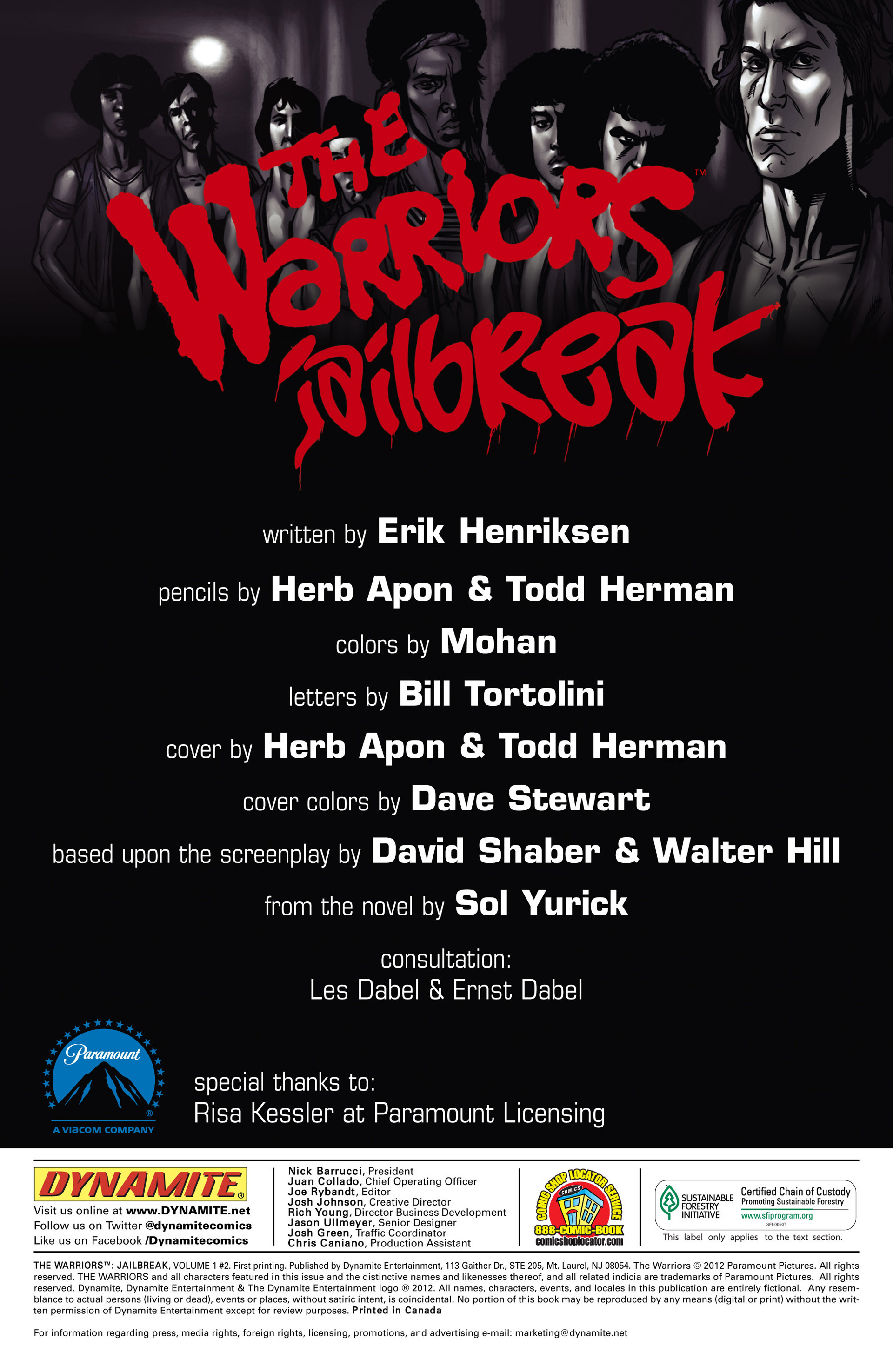 Read online The Warriors: Jailbreak comic -  Issue #2 - 2