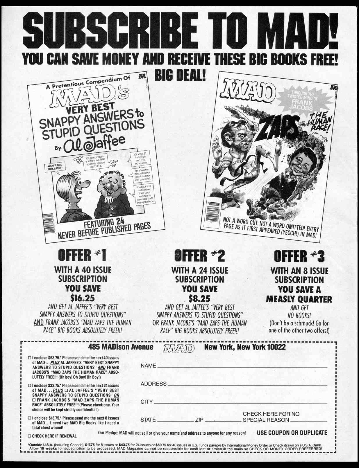 Read online MAD comic -  Issue #293 - 4