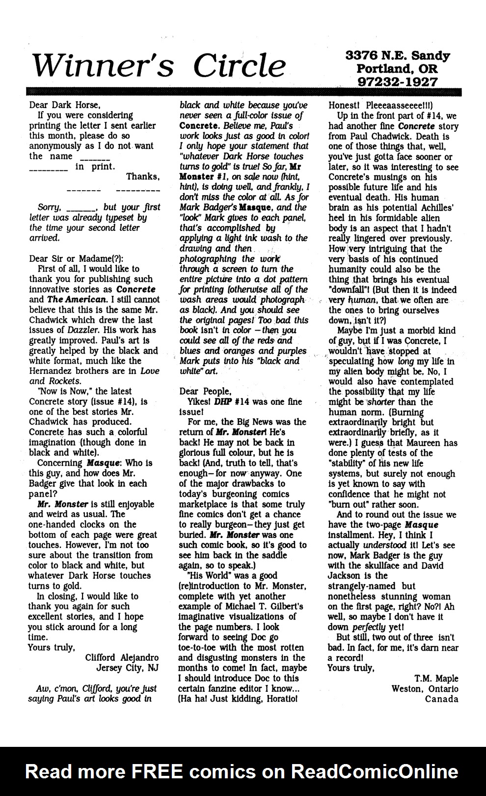 Read online Dark Horse Presents (1986) comic -  Issue #16 - 21