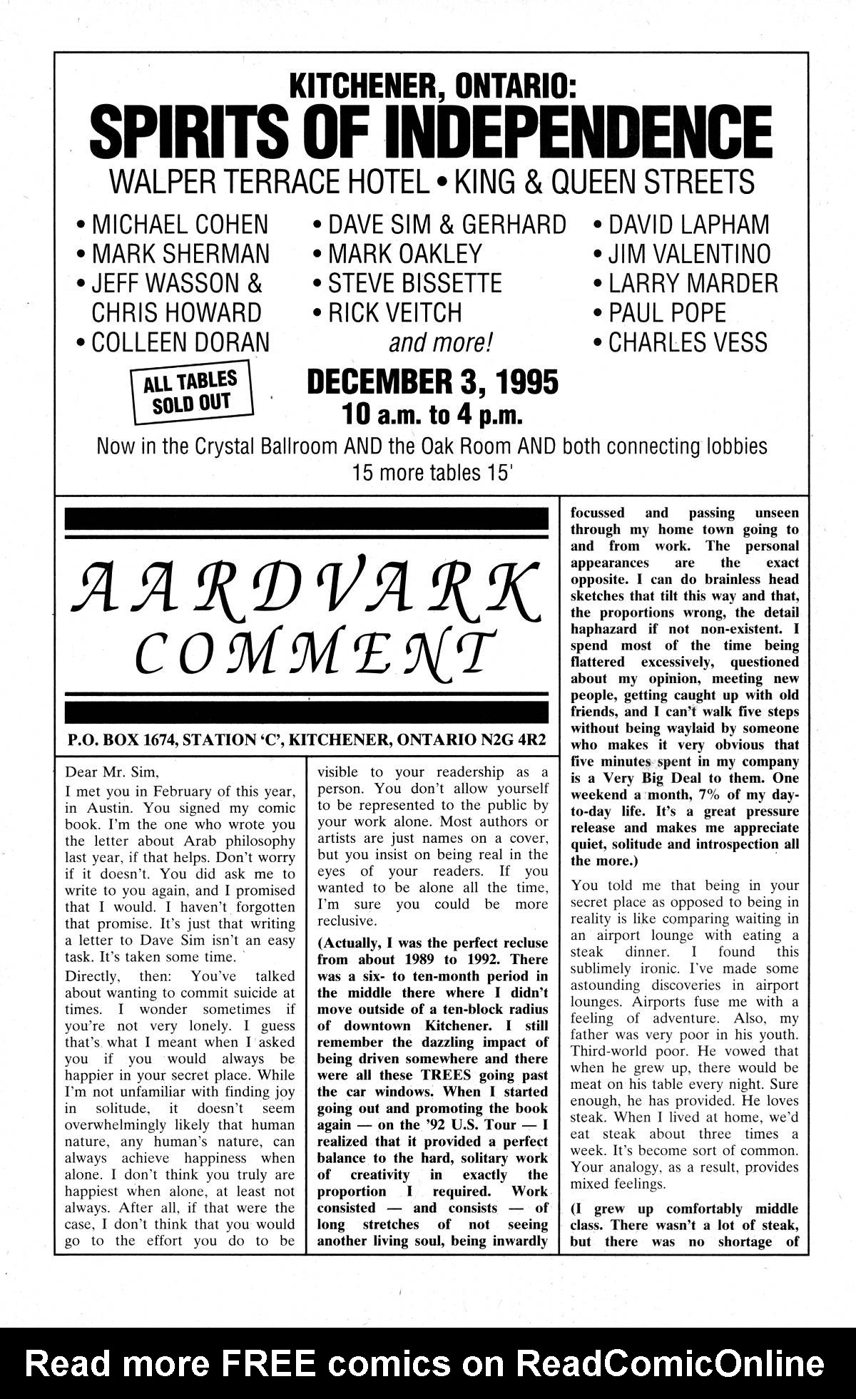 Cerebus Issue #199 #198 - English 21