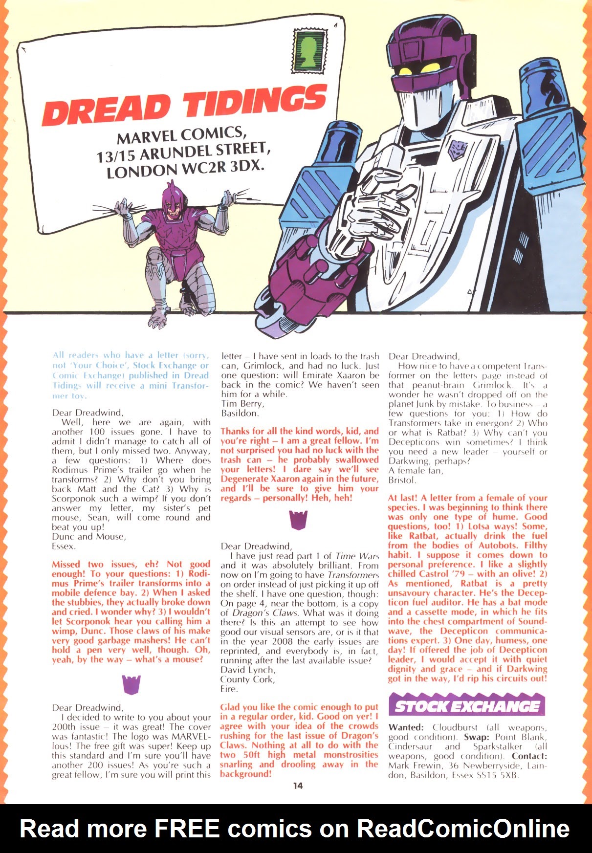 Read online The Transformers (UK) comic -  Issue #207 - 13