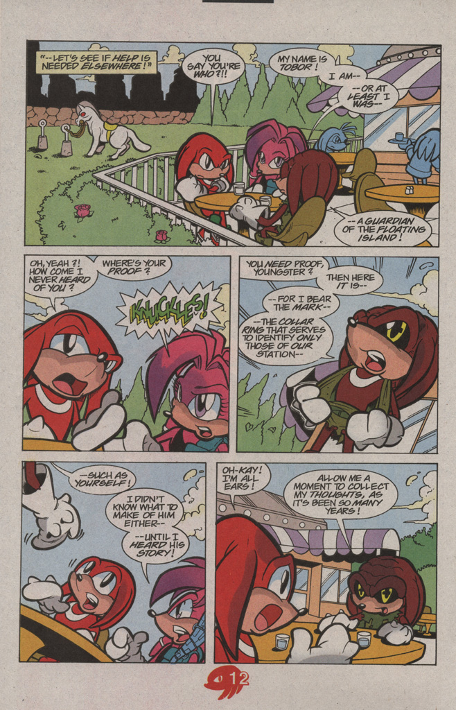 Read online Knuckles the Echidna comic -  Issue #17 - 20