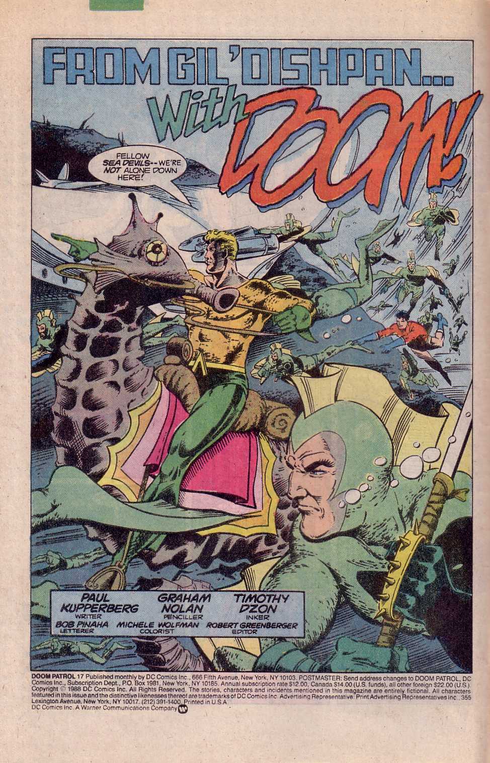 Read online Doom Patrol (1987) comic -  Issue #17 - 3