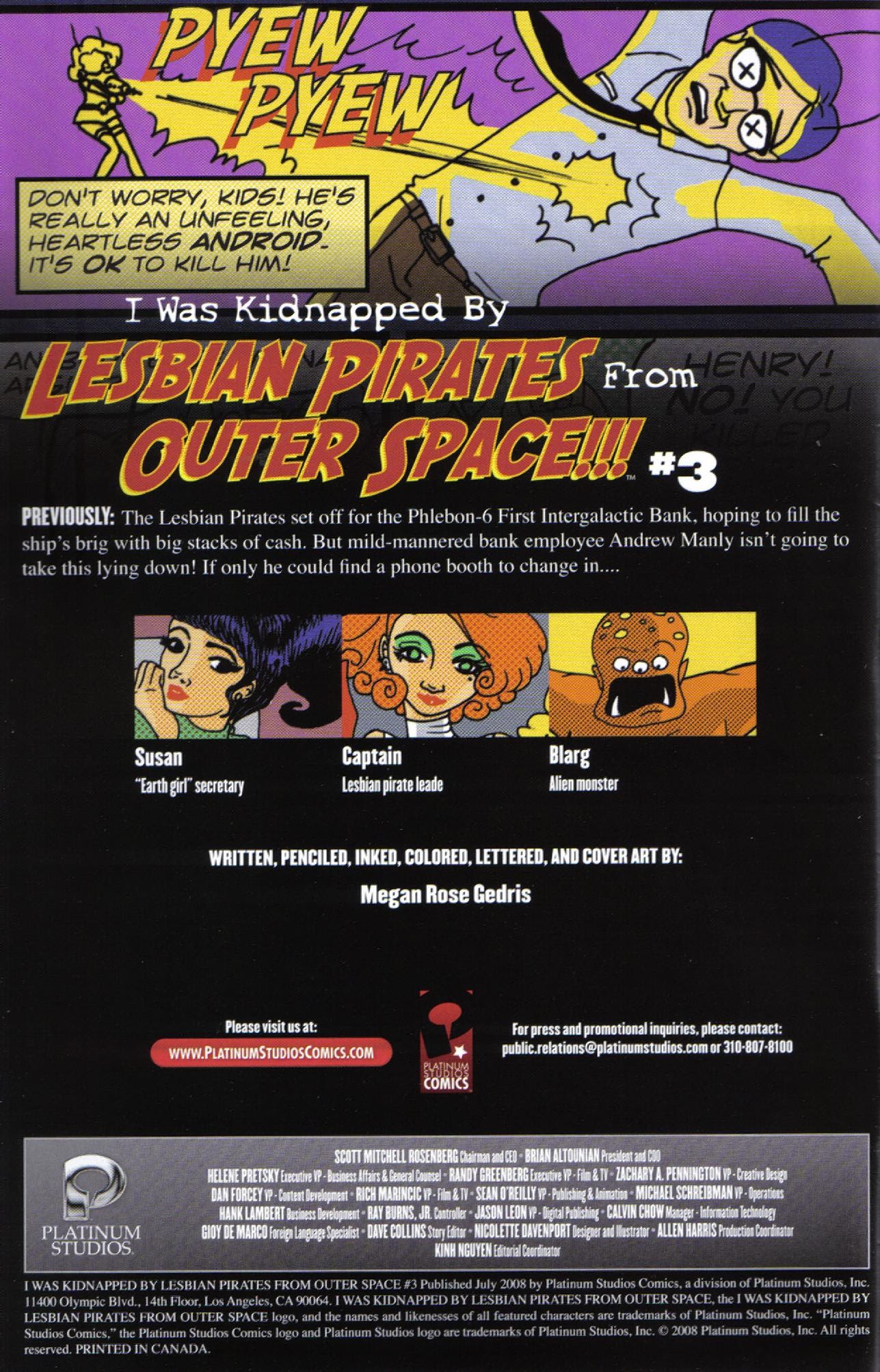 Read online I Was Kidnapped By Lesbian Pirates From Outer Space comic -  Issue #3 - 2
