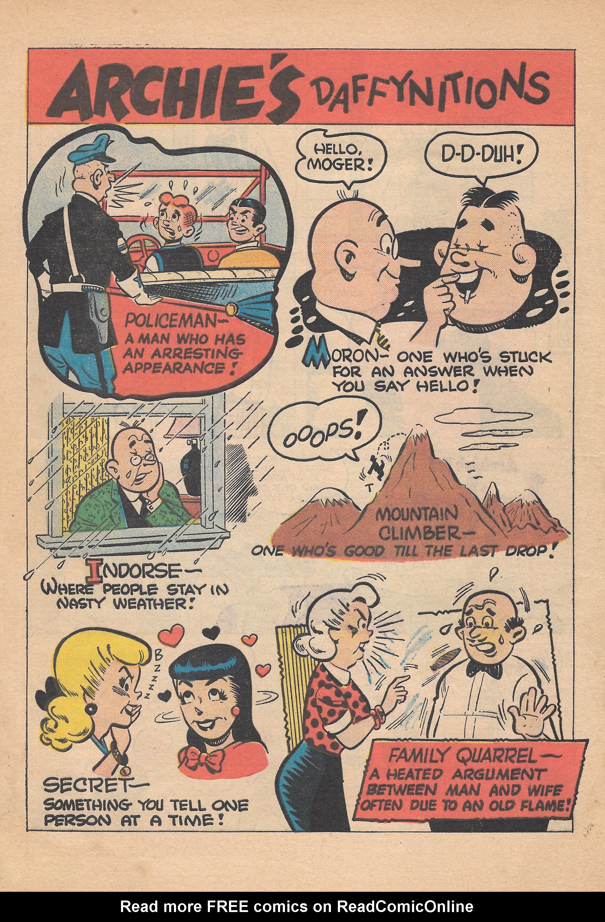 Read online Archie's Joke Book Magazine comic -  Issue #30 - 8