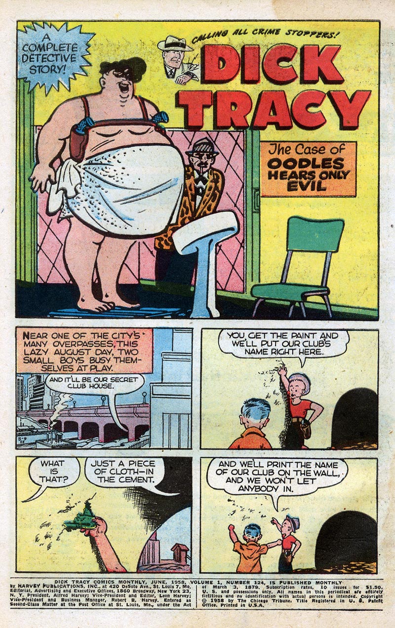 Read online Dick Tracy comic -  Issue #124 - 2