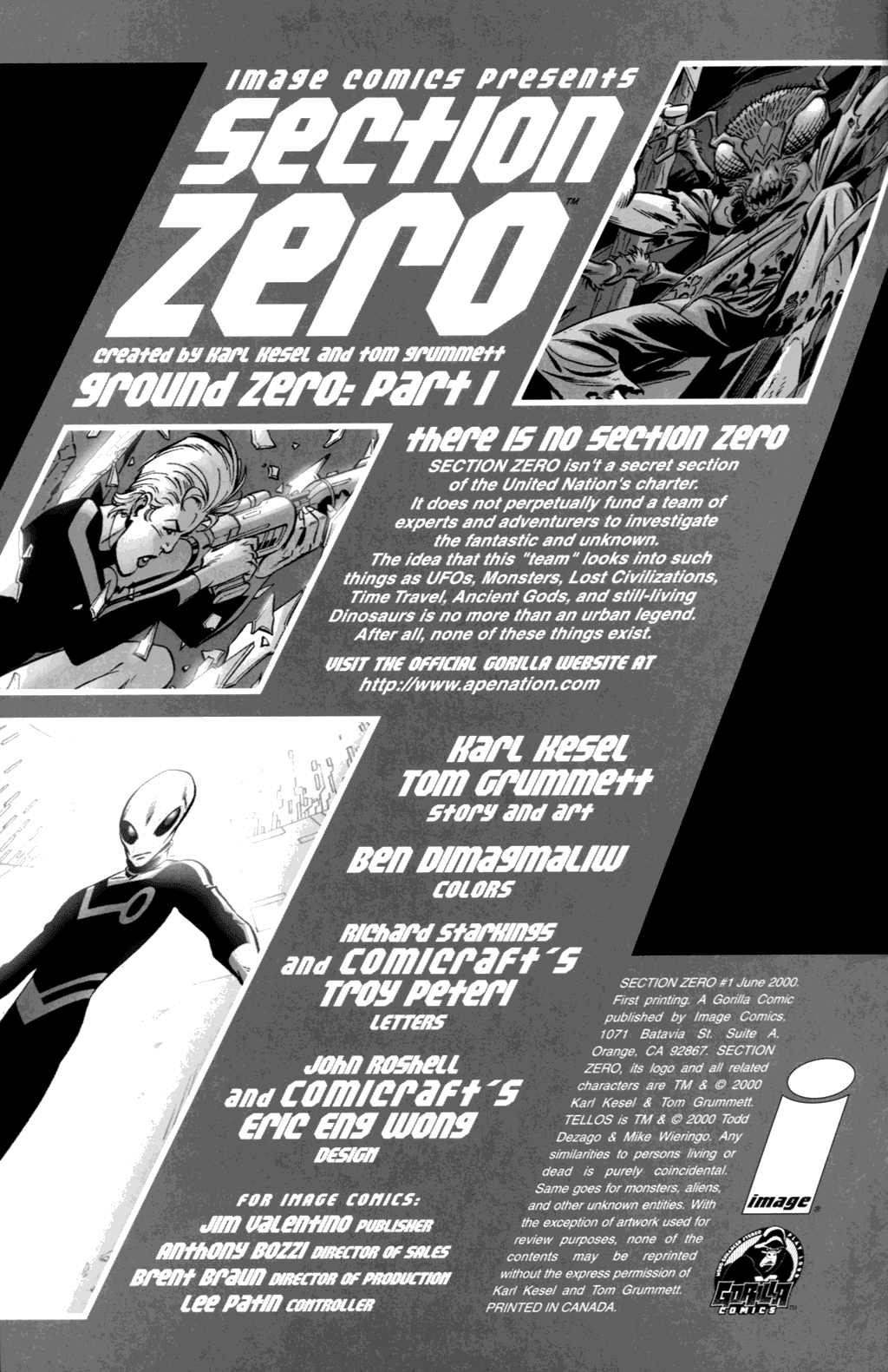 Read online Section Zero comic -  Issue #1 - 2