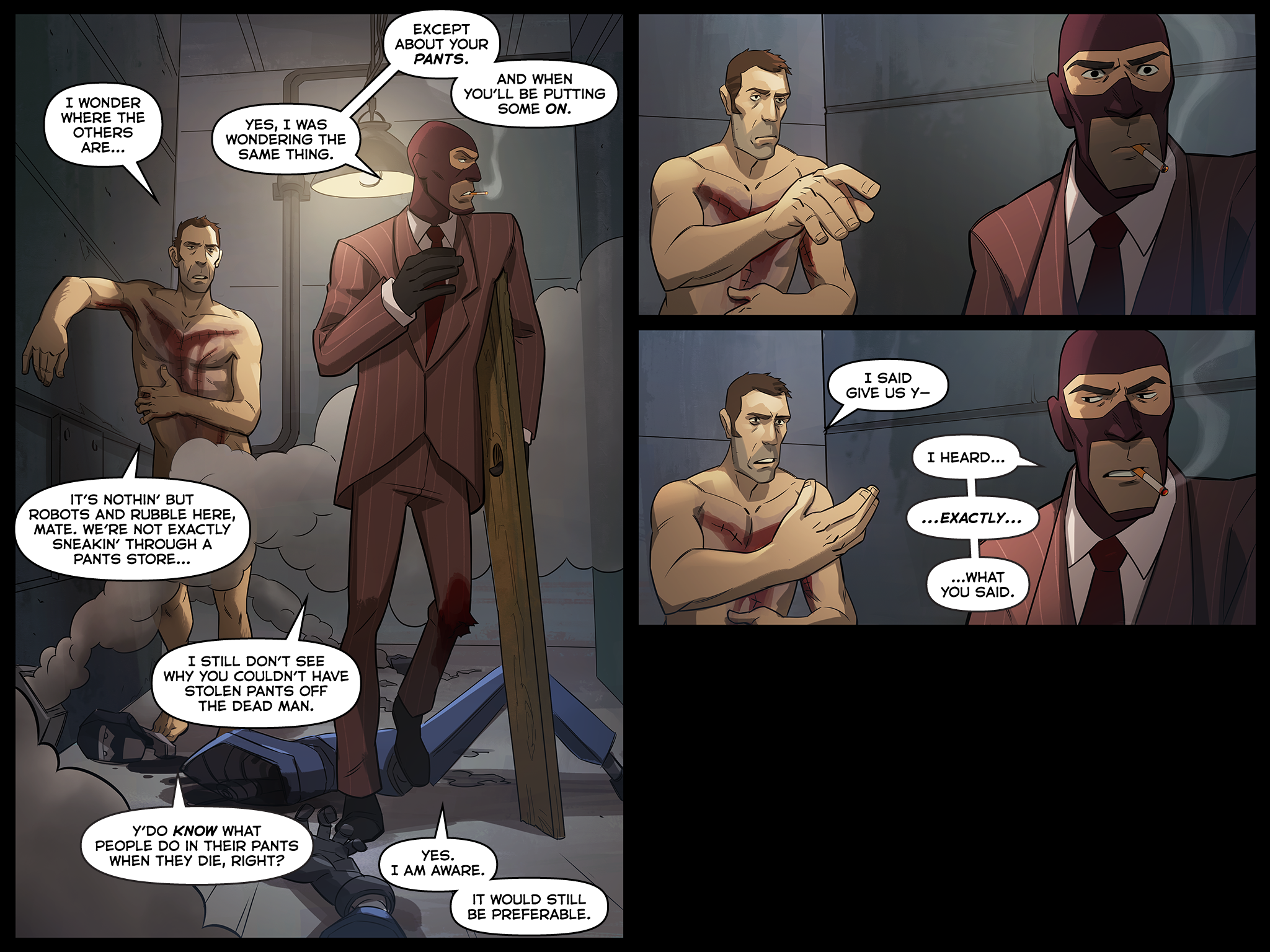 Read online Team Fortress 2 comic -  Issue #6 - 154