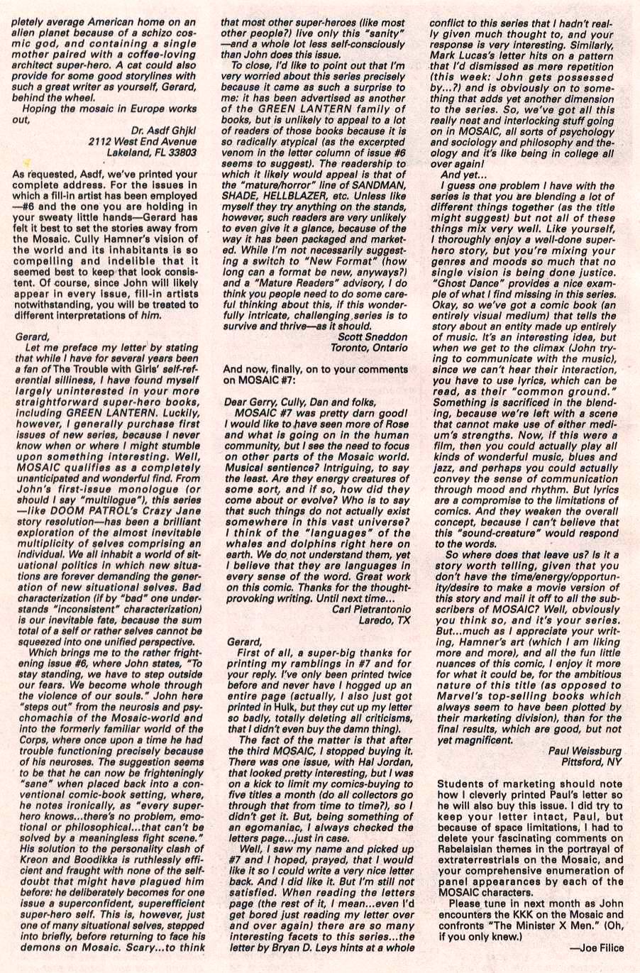 Read online Green Lantern: Mosaic comic -  Issue #11 - 25