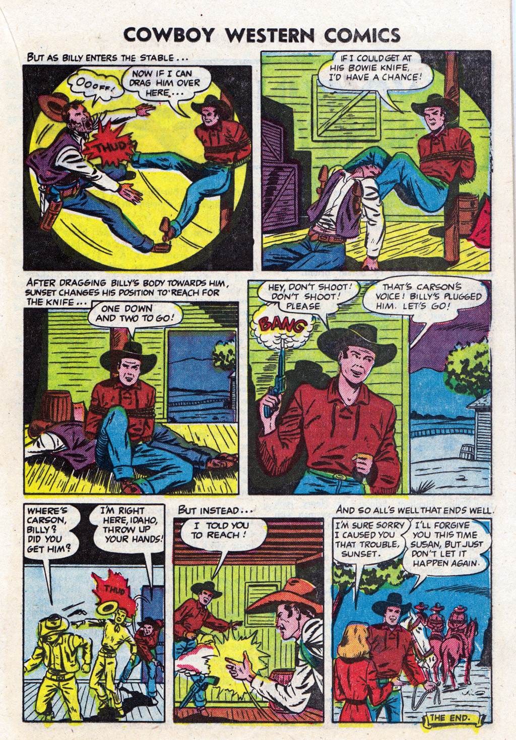 Read online Cowboy Western Comics (1948) comic -  Issue #36 - 17