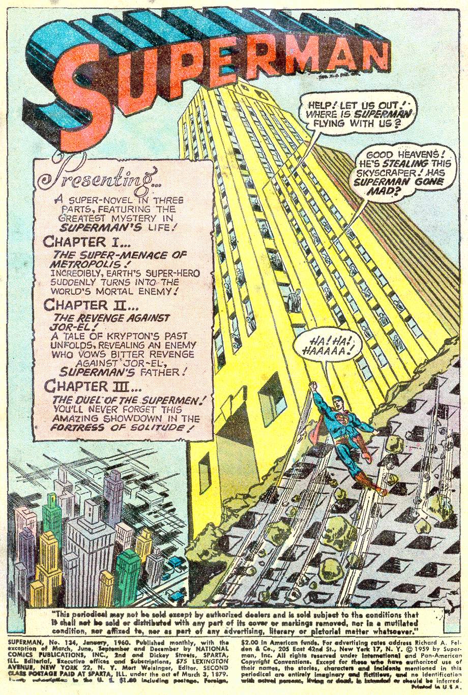 Read online Superman (1939) comic -  Issue #134 - 3