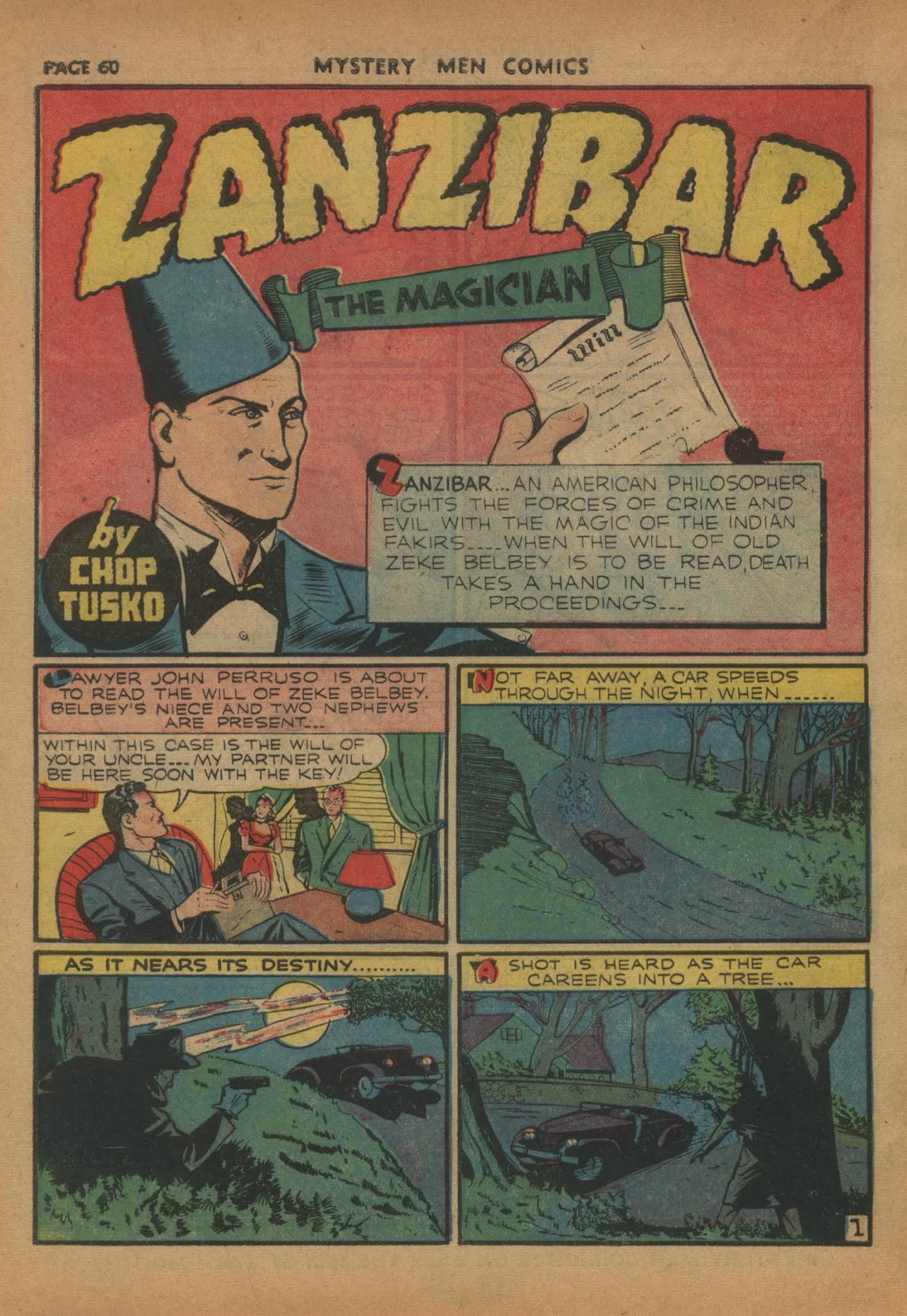 Read online Mystery Men Comics comic -  Issue #16 - 62