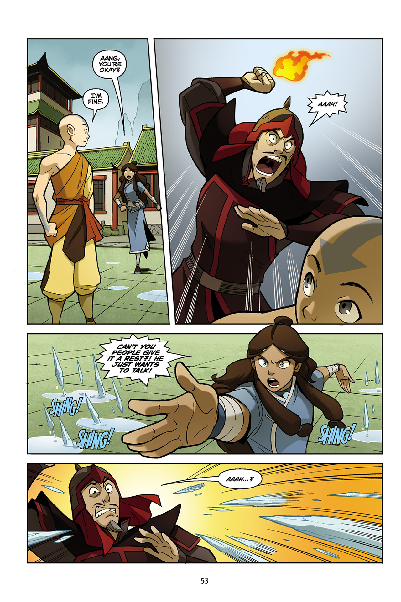 Read online Nickelodeon Avatar: The Last Airbender - The Promise comic -  Issue # Part 1 - 54