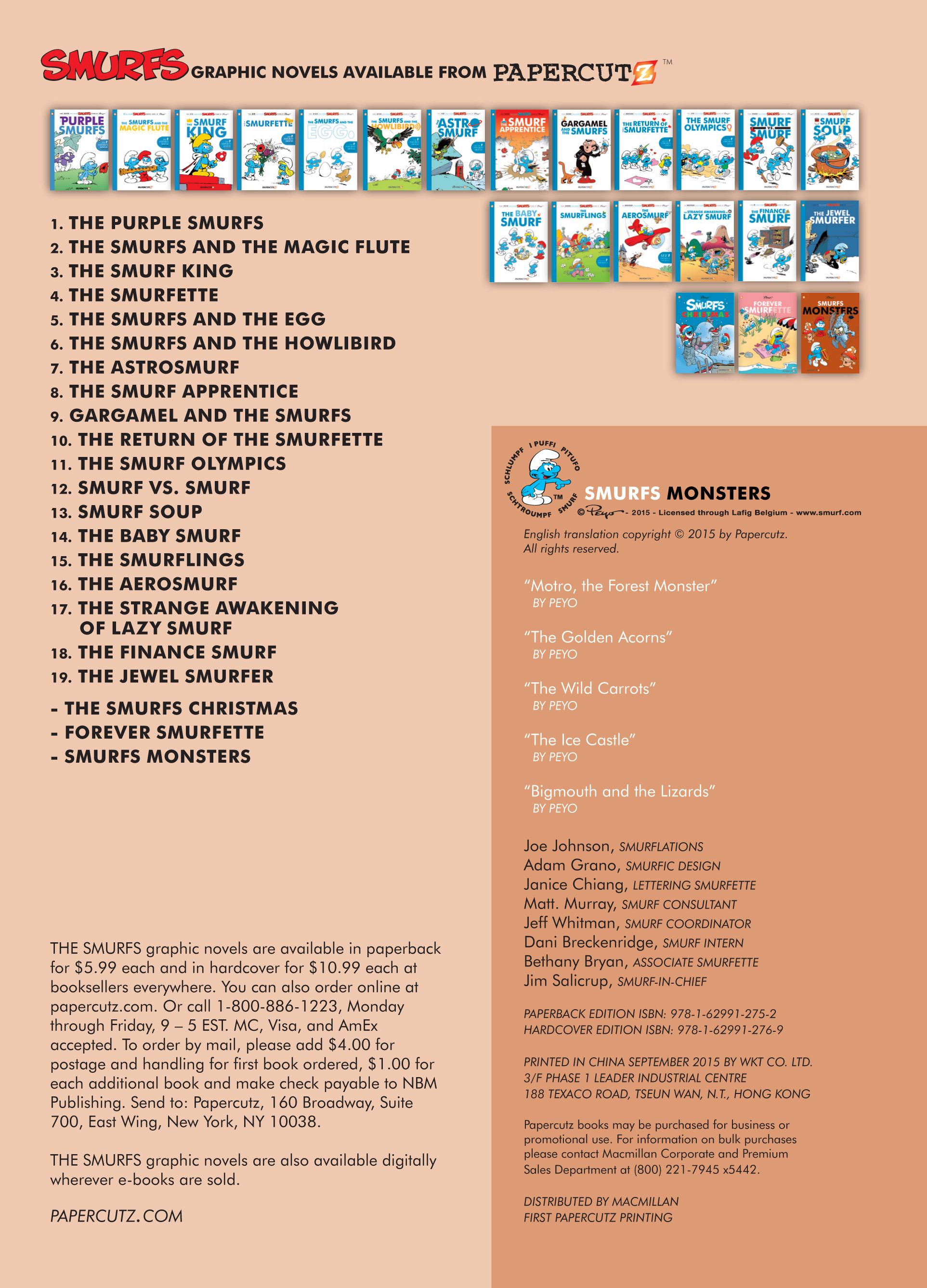 Read online Smurfs Monsters comic -  Issue # Full - 4