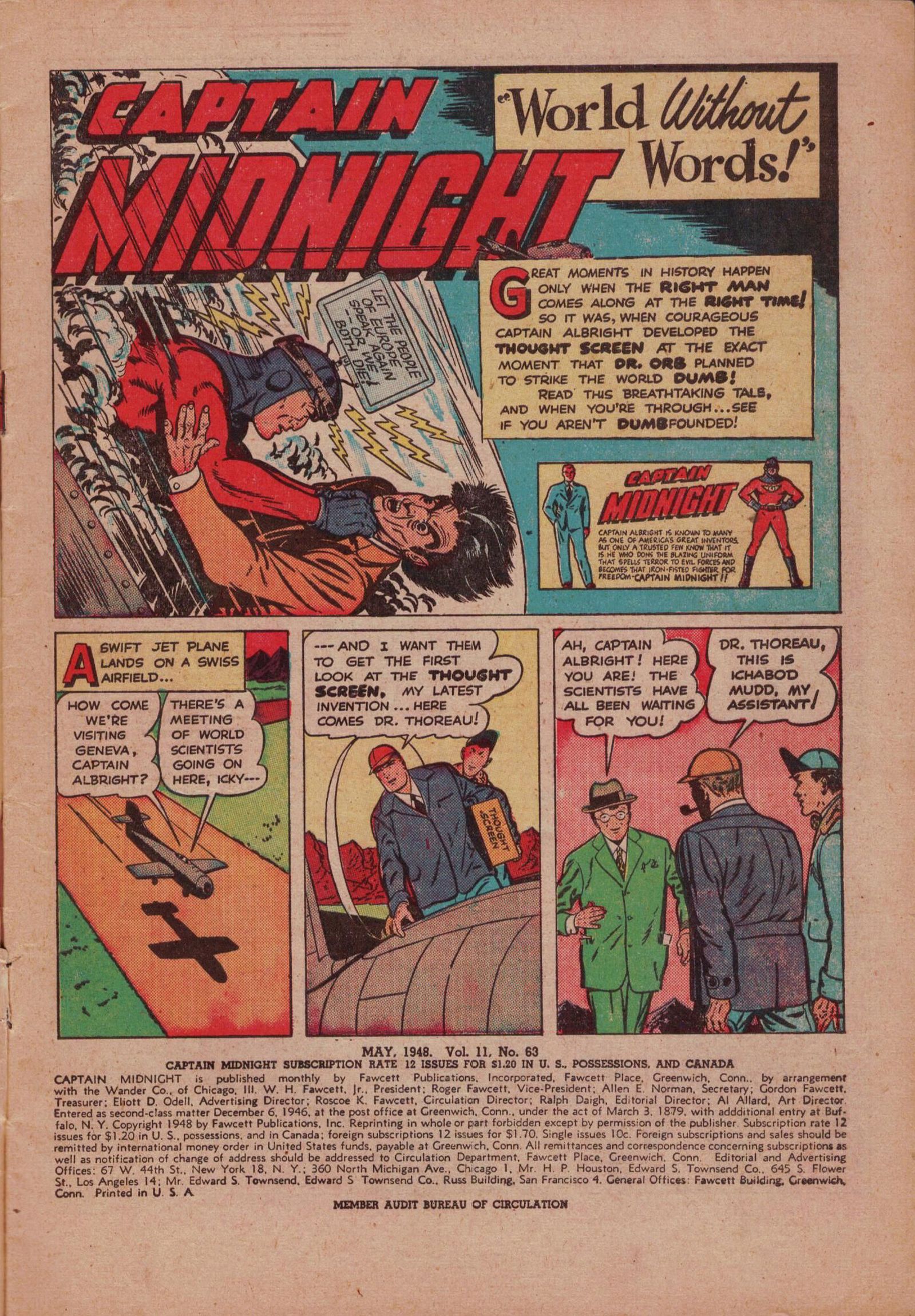 Read online Captain Midnight (1942) comic -  Issue #63 - 3